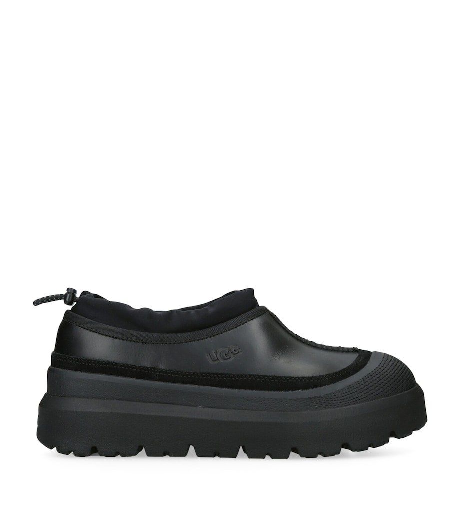 Leather Tasman Weather Hybrid Slippers BLACK Image 1