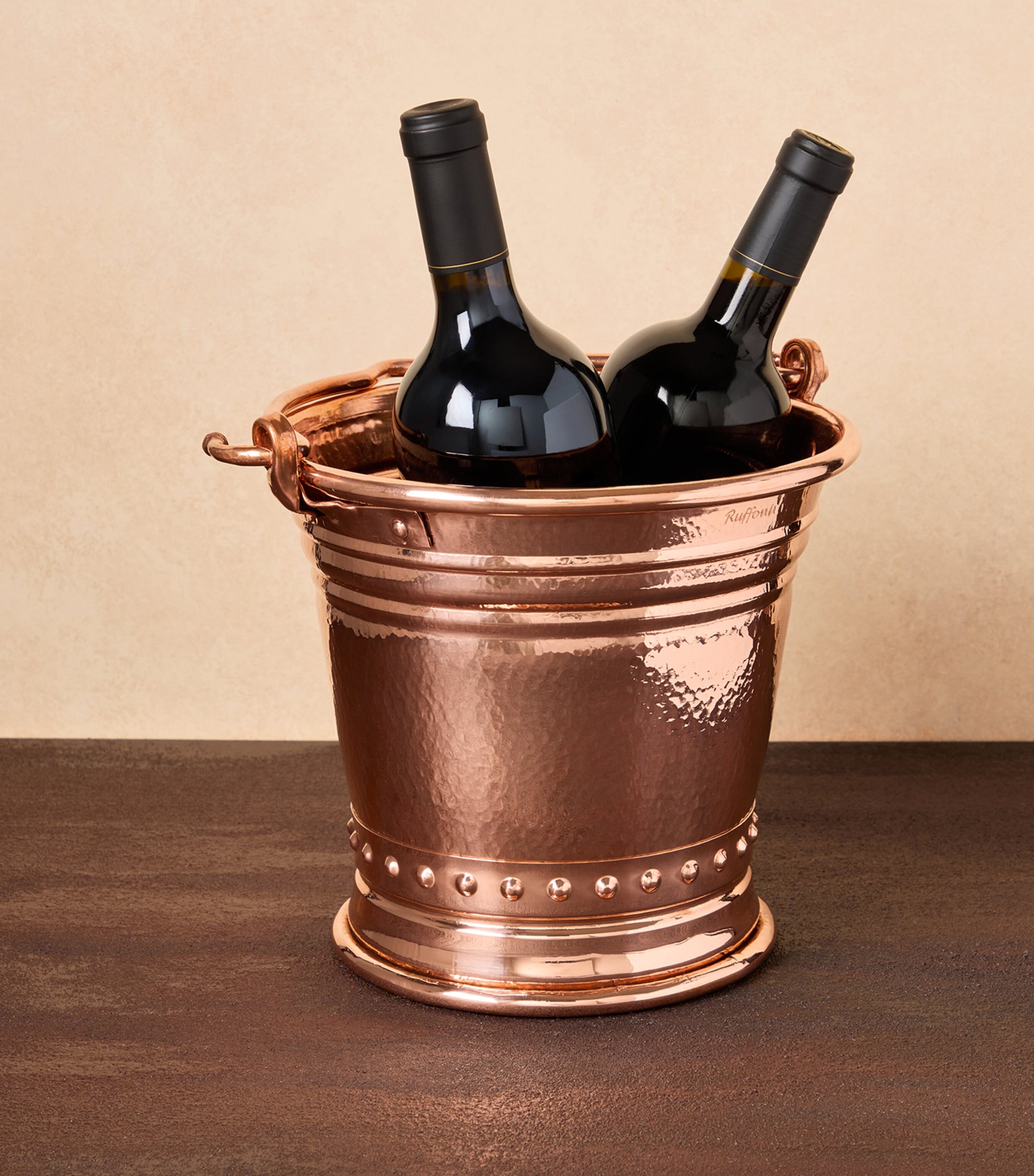 Ruffoni Hammered Copper Historia Wine Bucket (24cm) Copper Image 2