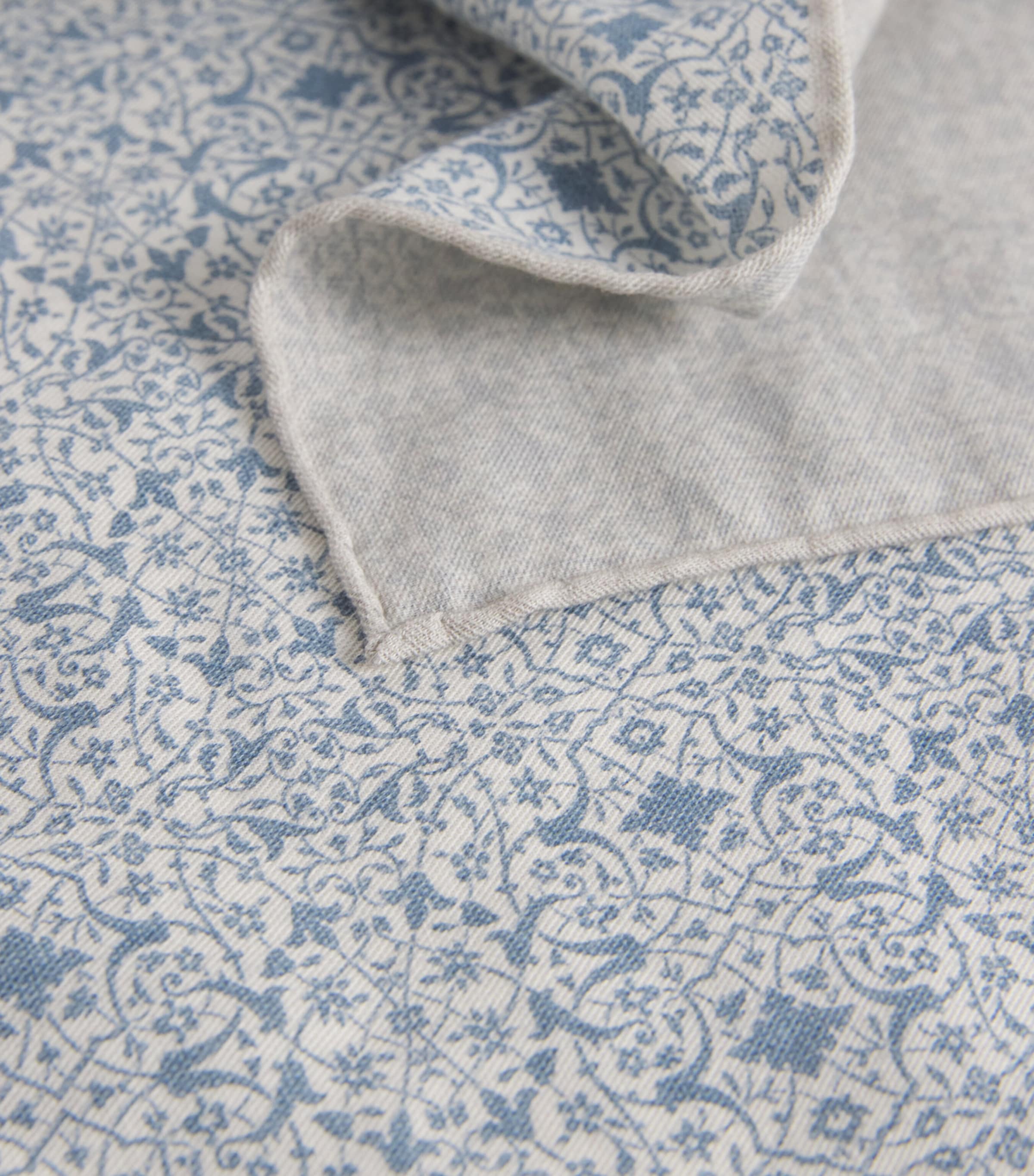 Eleventy Wool-Blend Pocket Square Zucchero Image 3