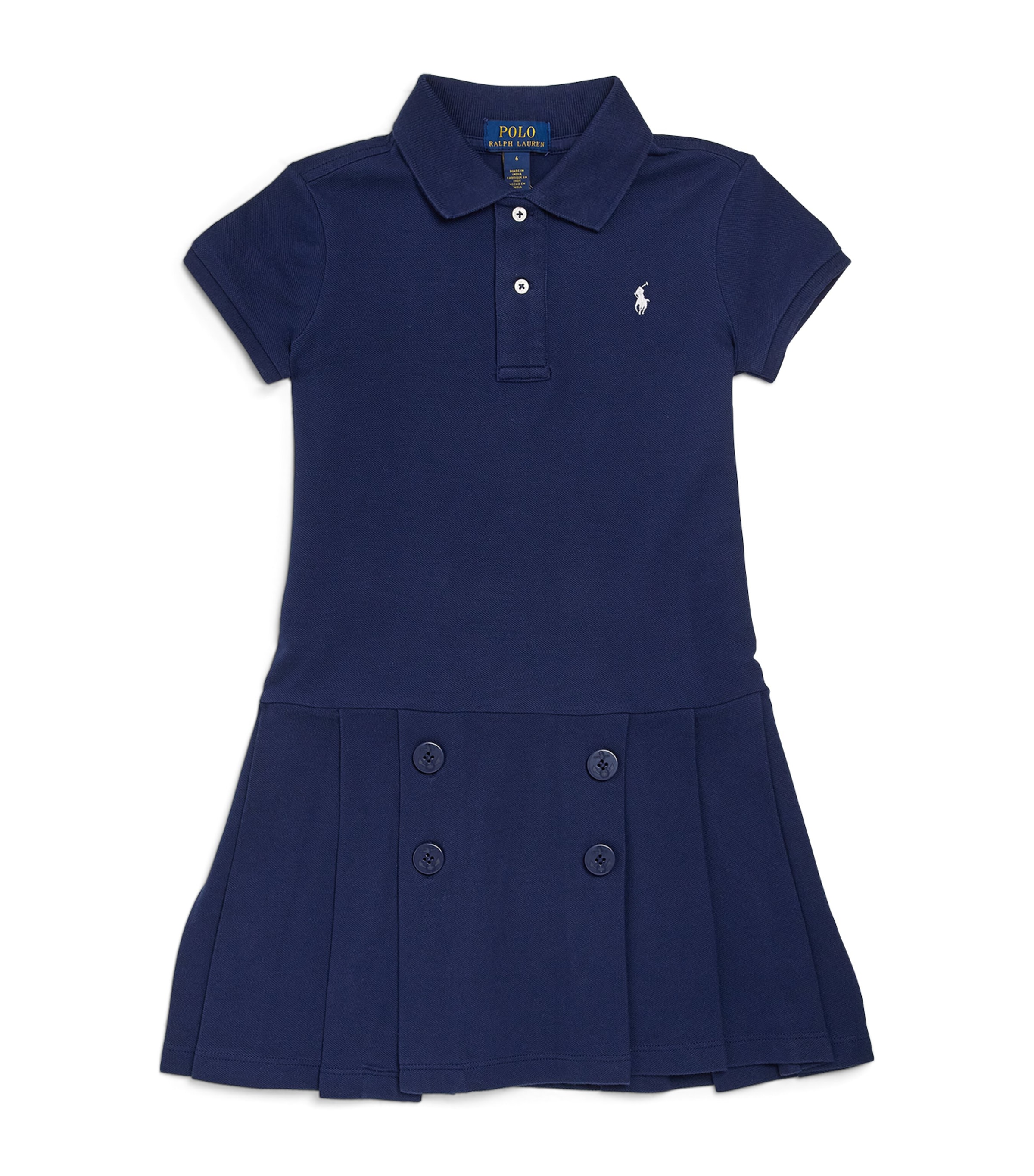 Shop Ralph Lauren Cotton Polo Shirt Dress In Navy