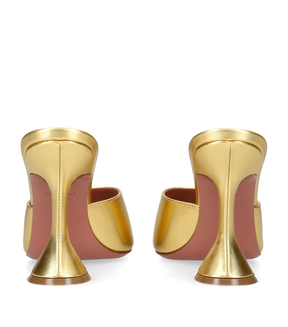 Amina Muaddi Lupita Mules 95 Gold Image 2