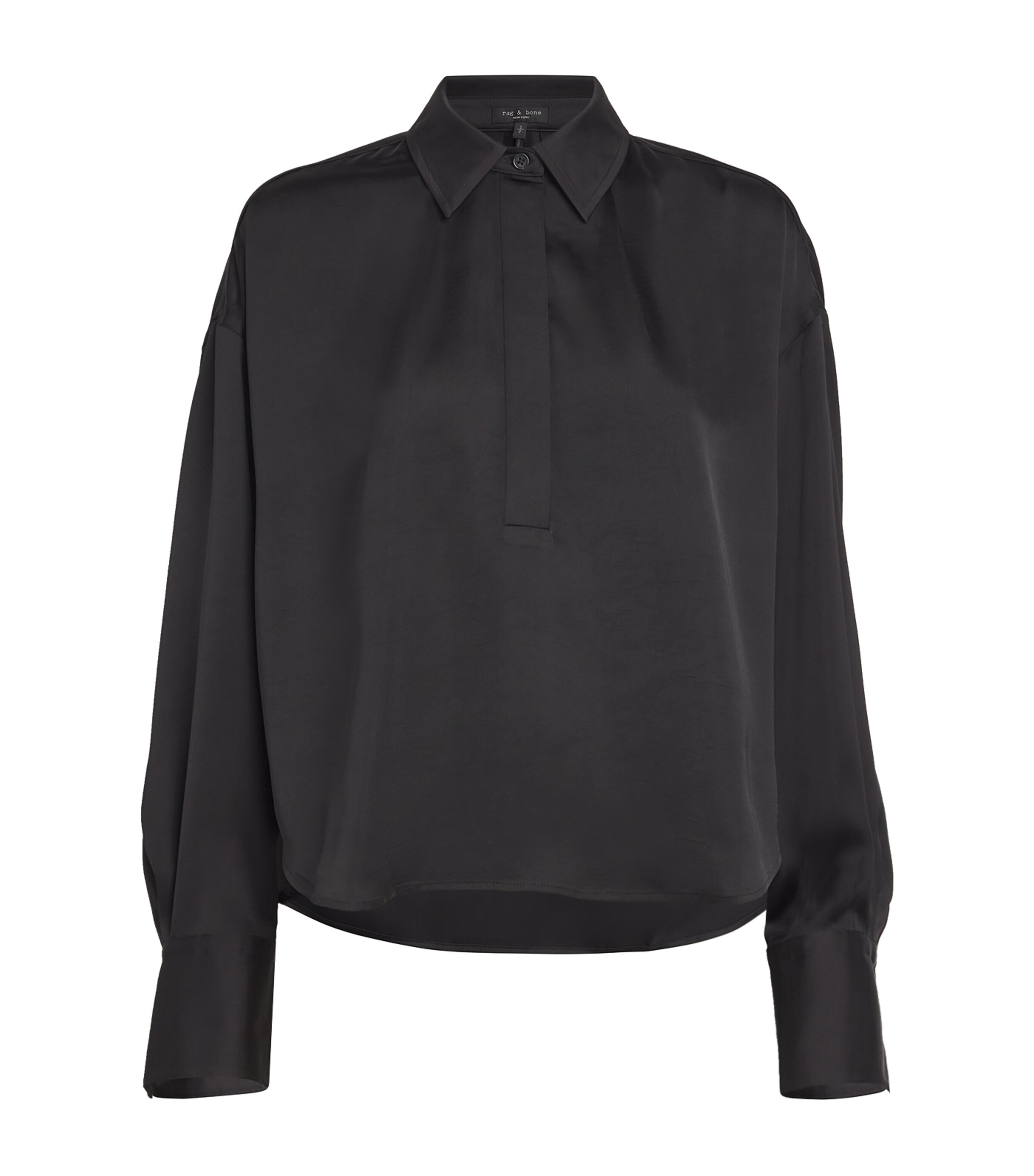 Rag & Bone Womens Martha Straight Jeans Black Image 1