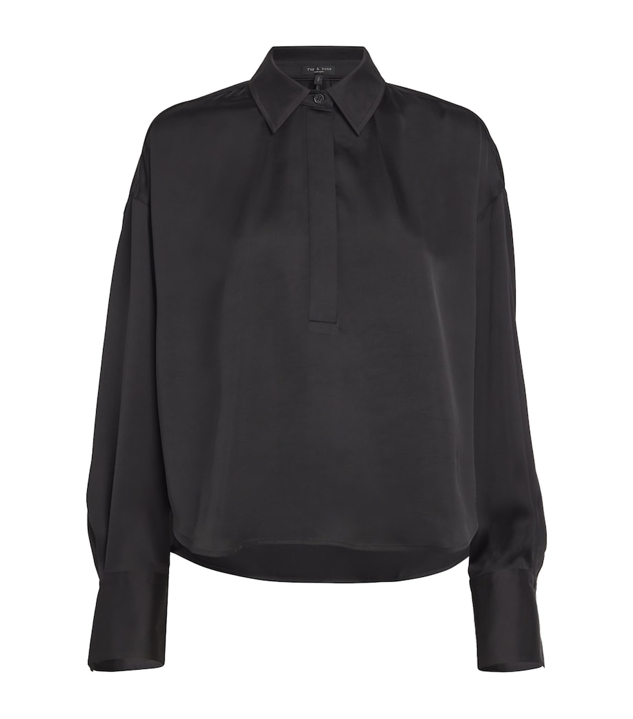 Rag & Bone Womens Martha Straight Jeans Black Image 1