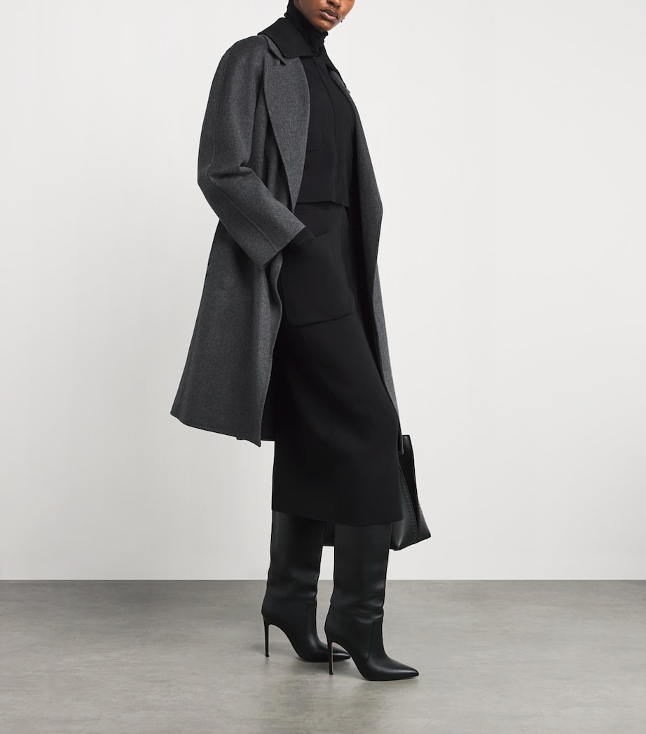 Milano-Knit Midi Skirt BLACK Image 2