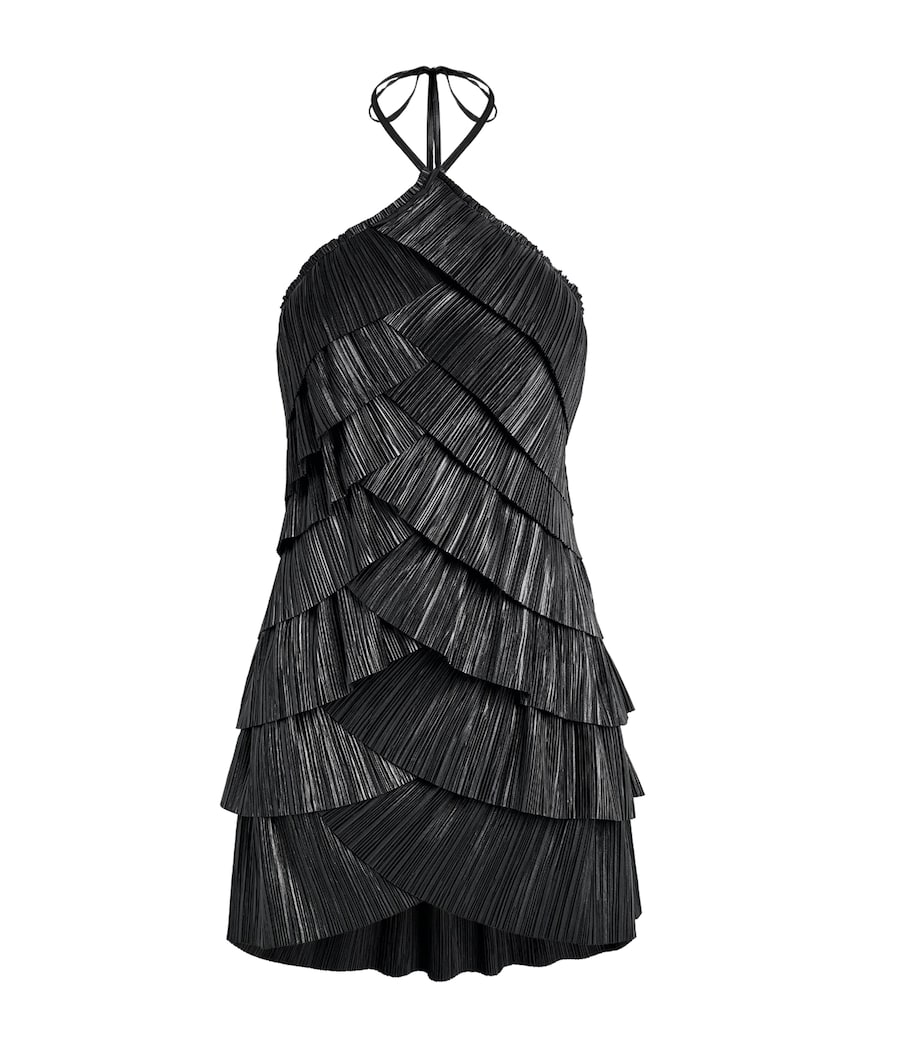 Cult Gaia Womens Pleated Varsha Mini Dress Black Image 1