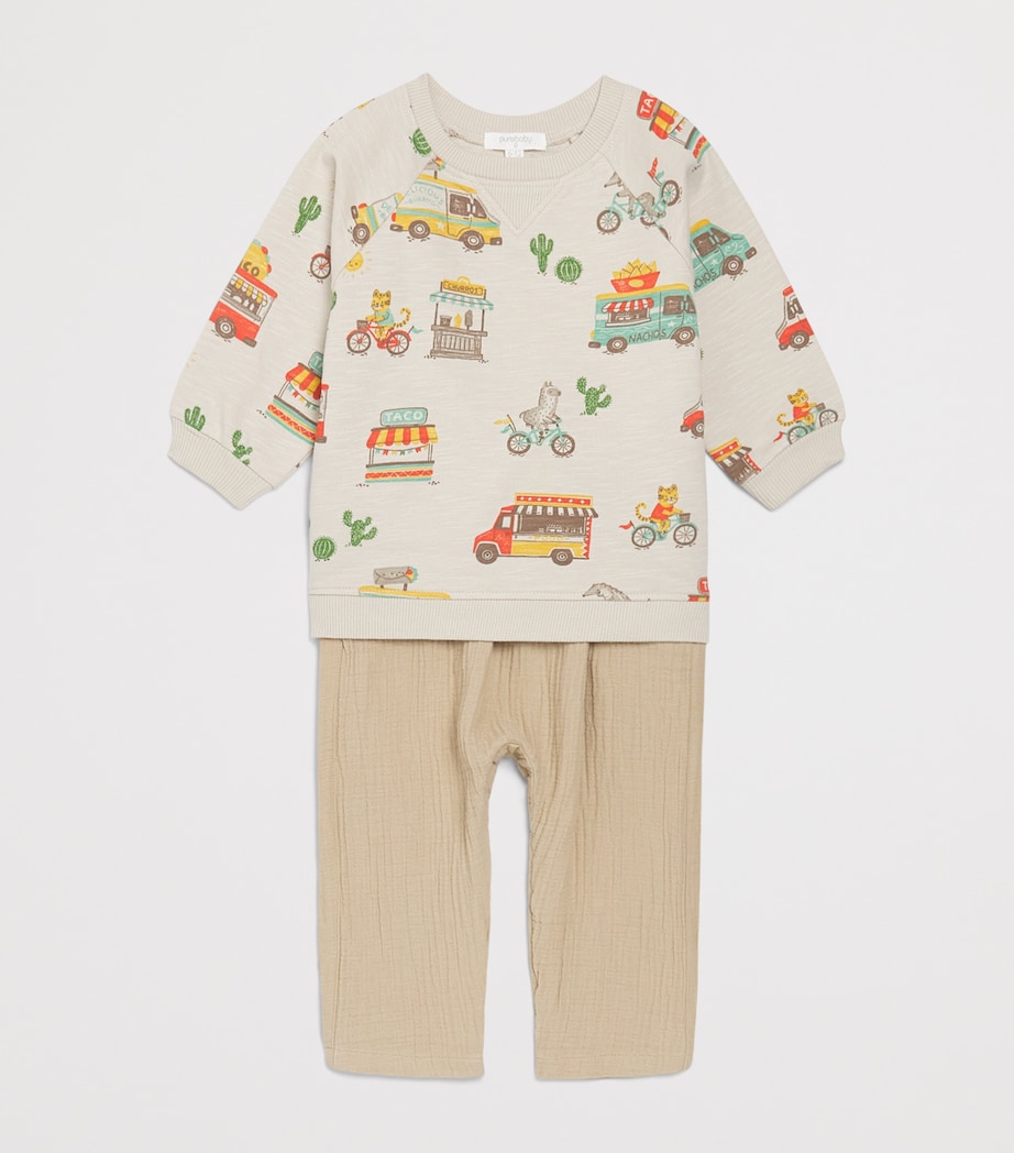 Purebaby Organic Cotton Siesta Sweatshirt (0-12 Months) Lttpr Image 3