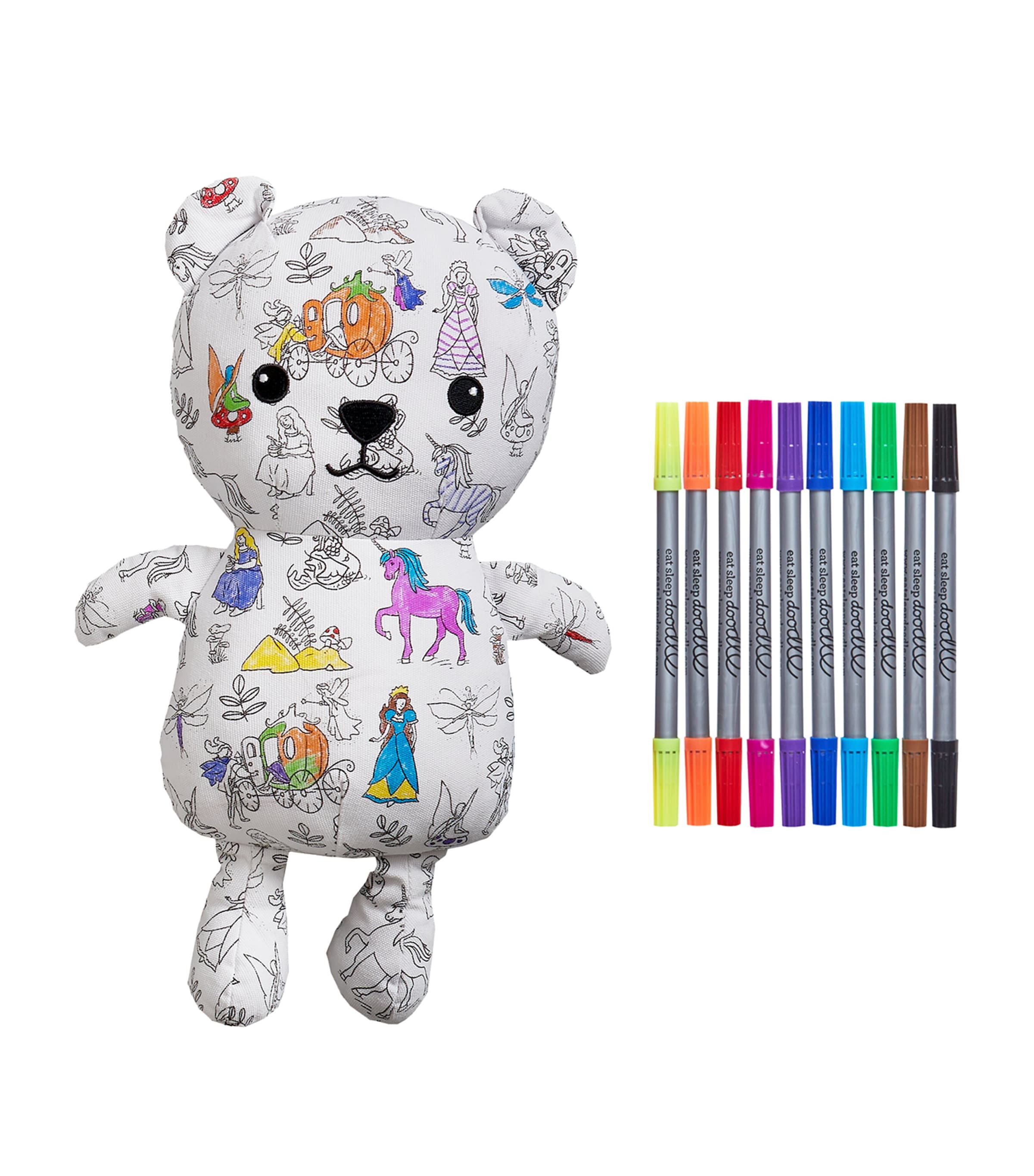 eatsleepdoodle Colour-In Fairytale Artie Bear | Toys | Arts & Crafts | Bears & Soft Toys