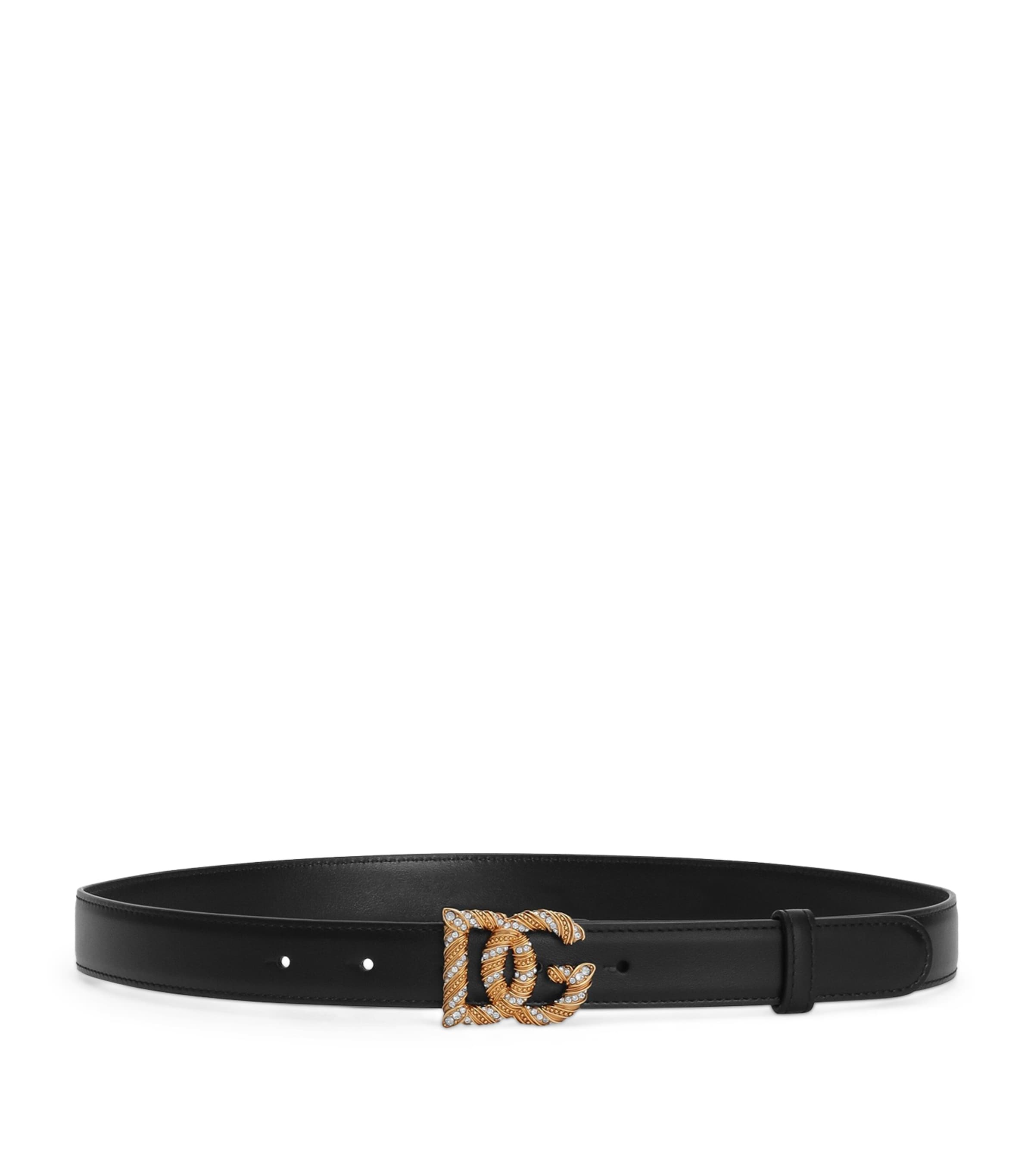 Calfskin Logo Belt 80999-BLACK Image 1