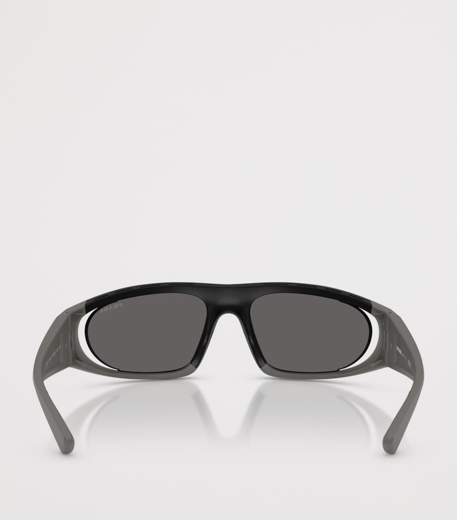 Prada Linea Rossa Irregular Sunglasses Grey Image 4