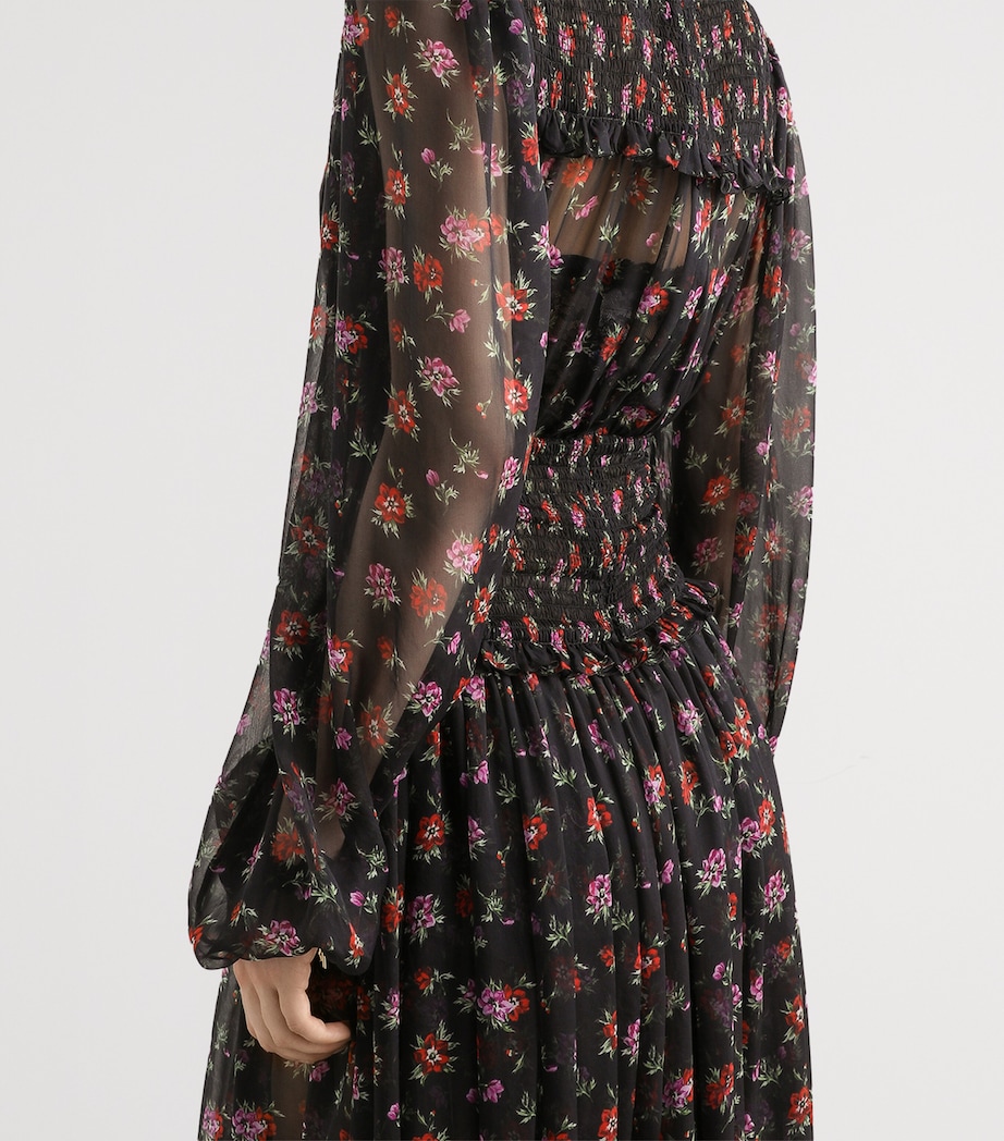 Silk Floral Maxi Dress HN5XS-ANEM Image 5