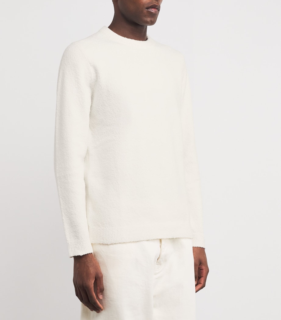 Cotton-Blend Sanino Sweater CLEAR CREAM Image 3