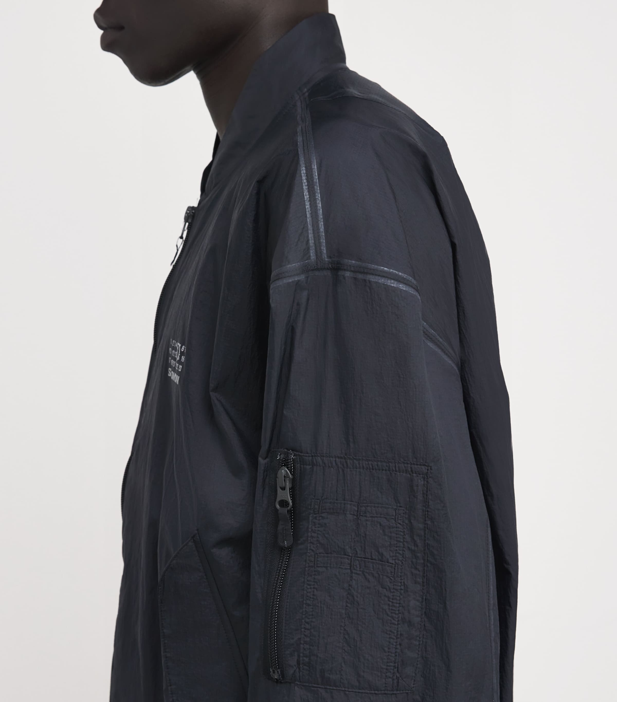 MM6 Maison Margiela Black x Salomon Bomber Jacket | Harrods US