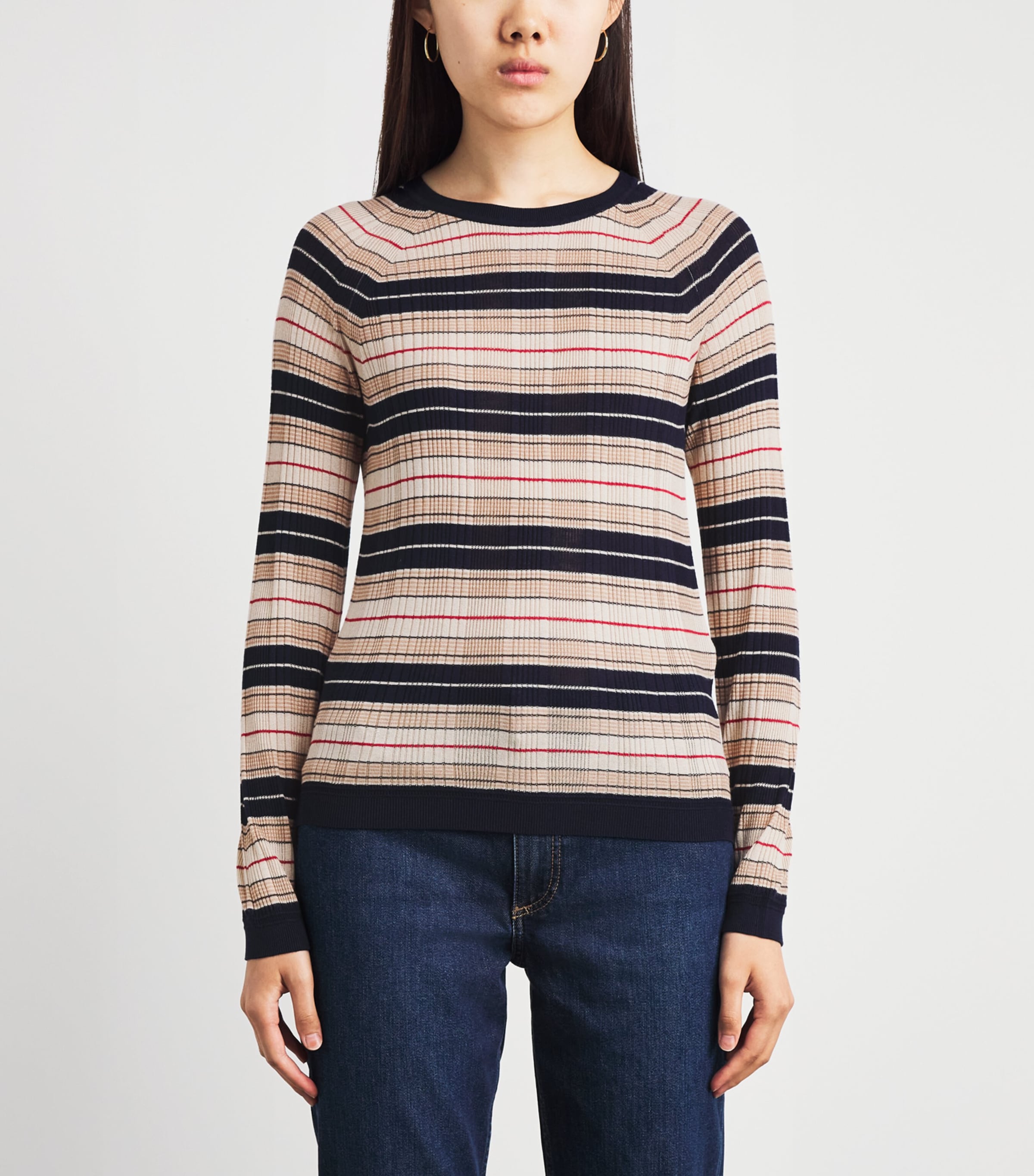 Rag & Bone Womens Crew-Neck Teresa Sweater Nvymt Image 4