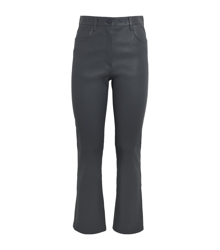 Lambskin Duke Slim Trousers SMOKE Image 1