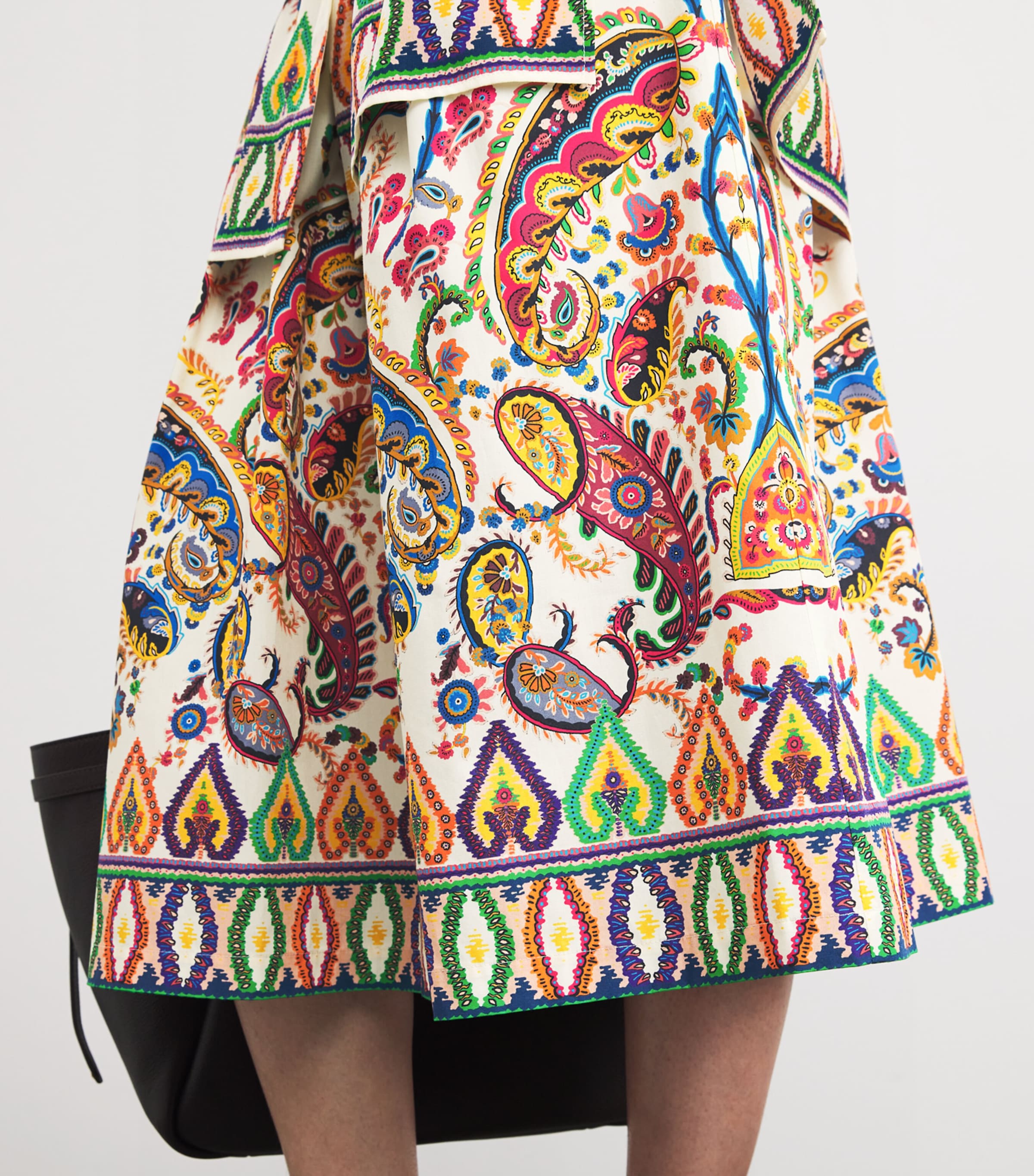 Cotton Paisley Midi Skirt X0800 Image 6