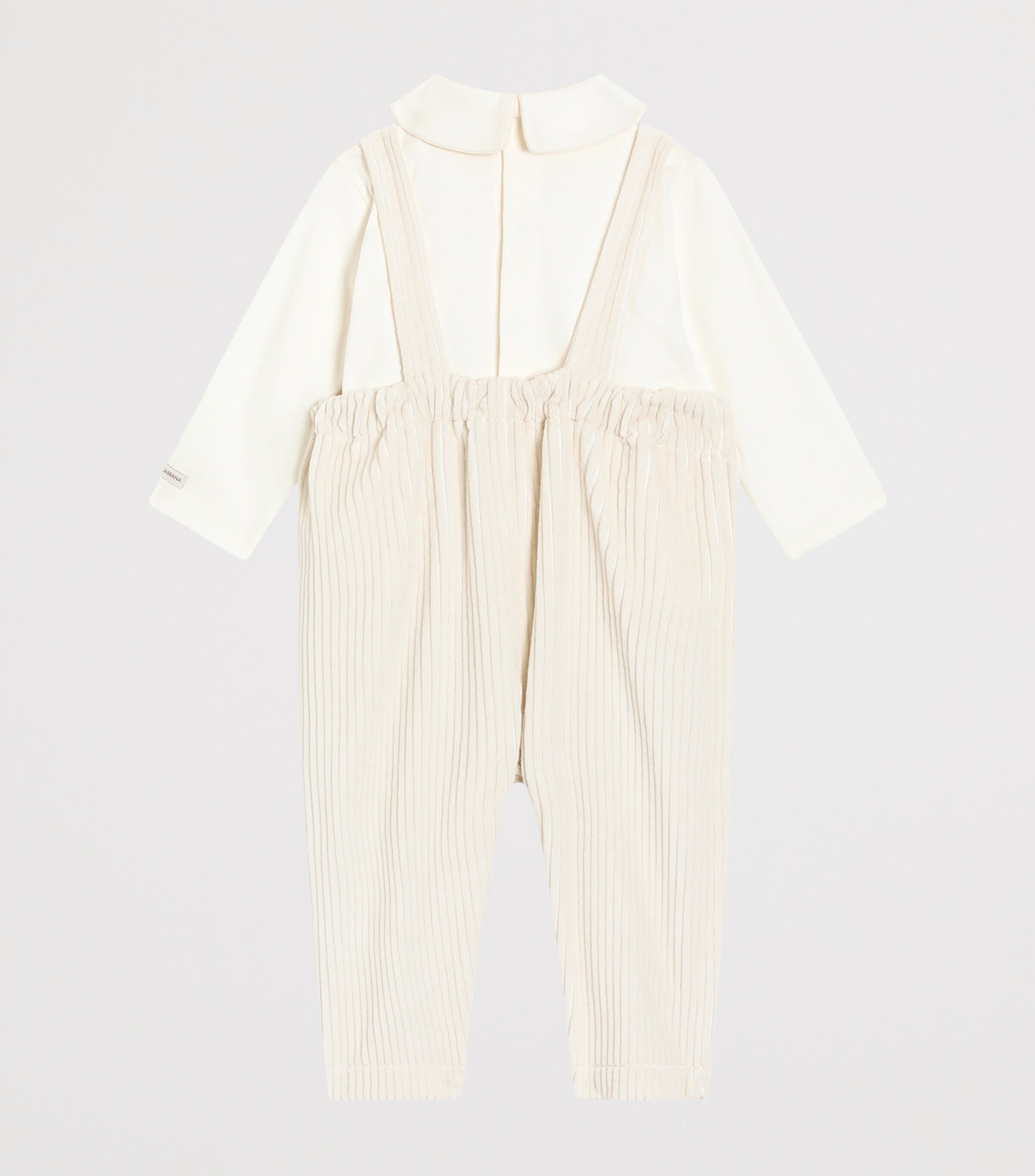 Stretch-Cotton Dungarees and T-Shirt Set (3-24 Months) S9000-COMBINED COLOU Image 2