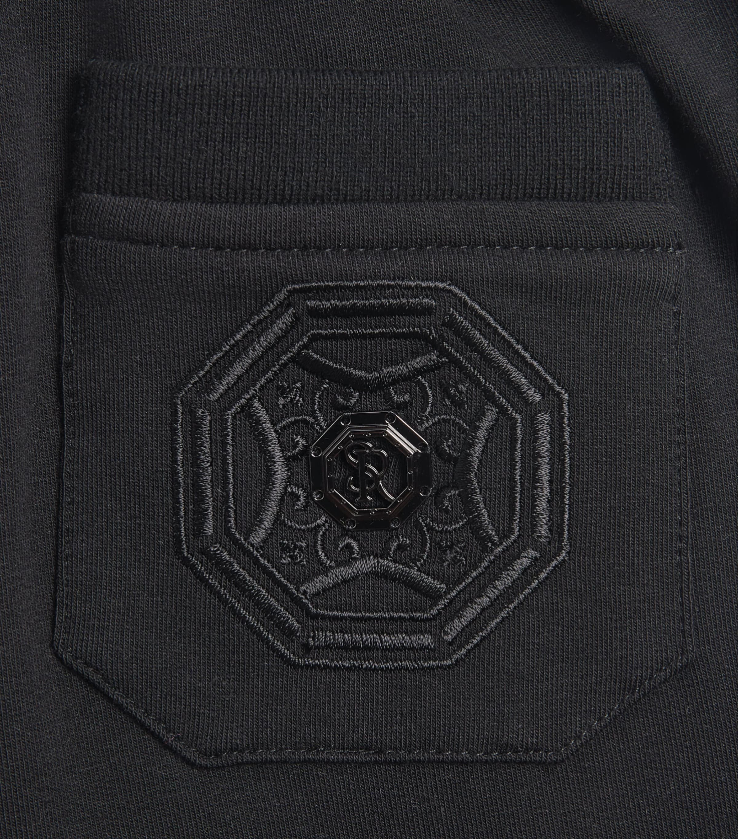 Stefano Ricci Kids Stretch-Cotton Sweatpants (4-16 Years) Blackc. Image 3