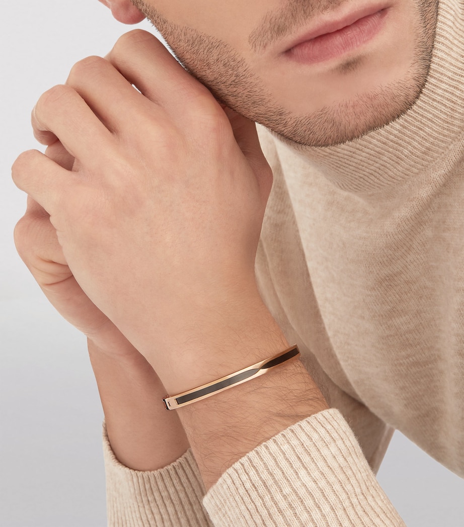 Bvlgari Rose Gold And Ceramic B.Zero1 Bangle Pink Gold Image 3