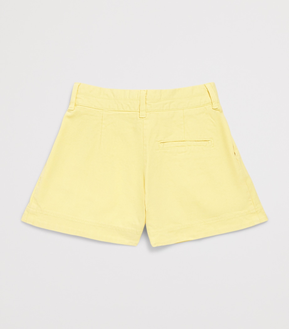 Chloé Kids Stretch-Cotton Chino Shorts (4-14 Years) Yellw Image 2