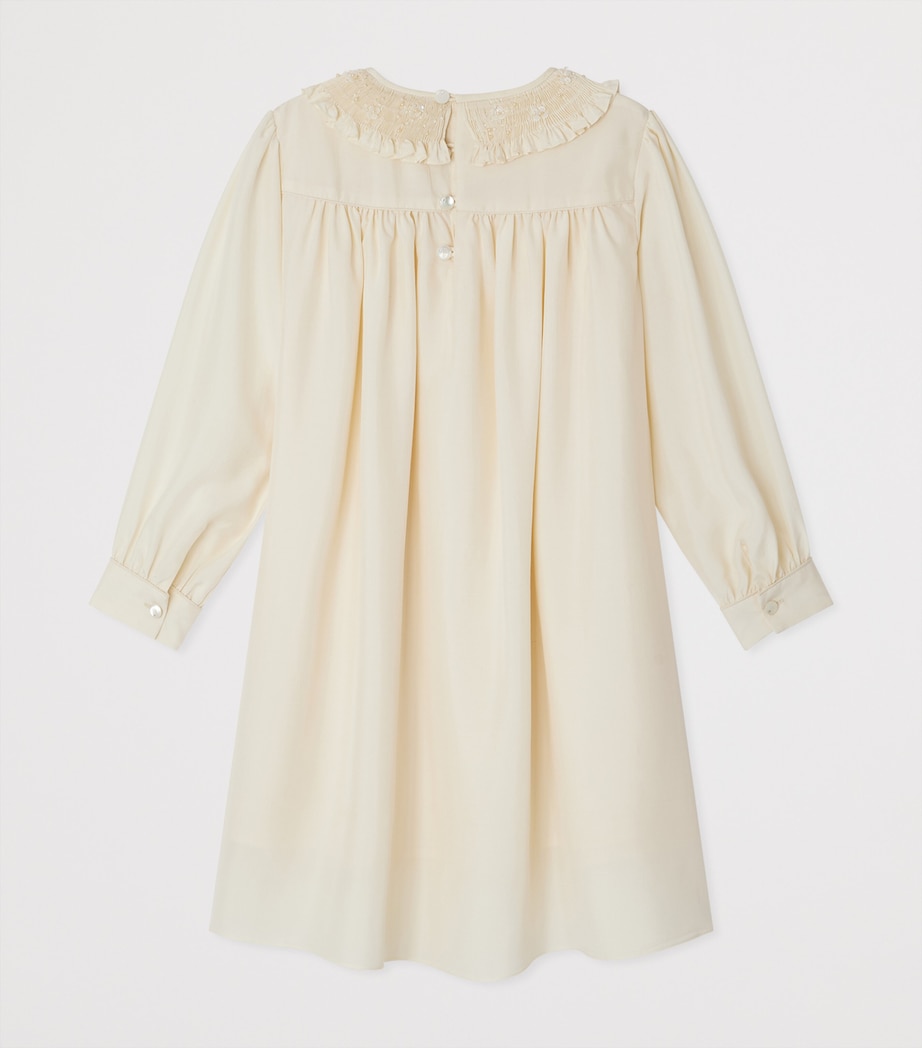 Silk Janine Dress (4-14 Years) ECRU Image 2