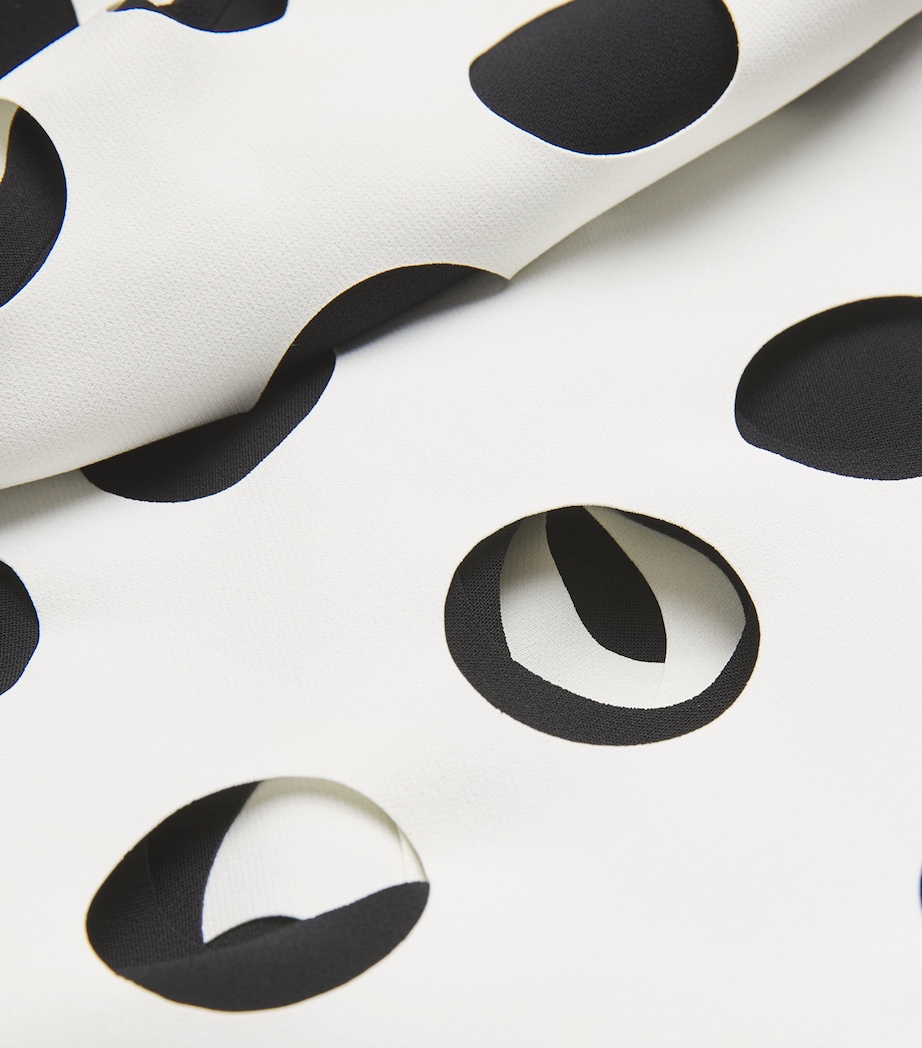 Layered Hole Maxi Skirt WHITE/BLACK Image 5