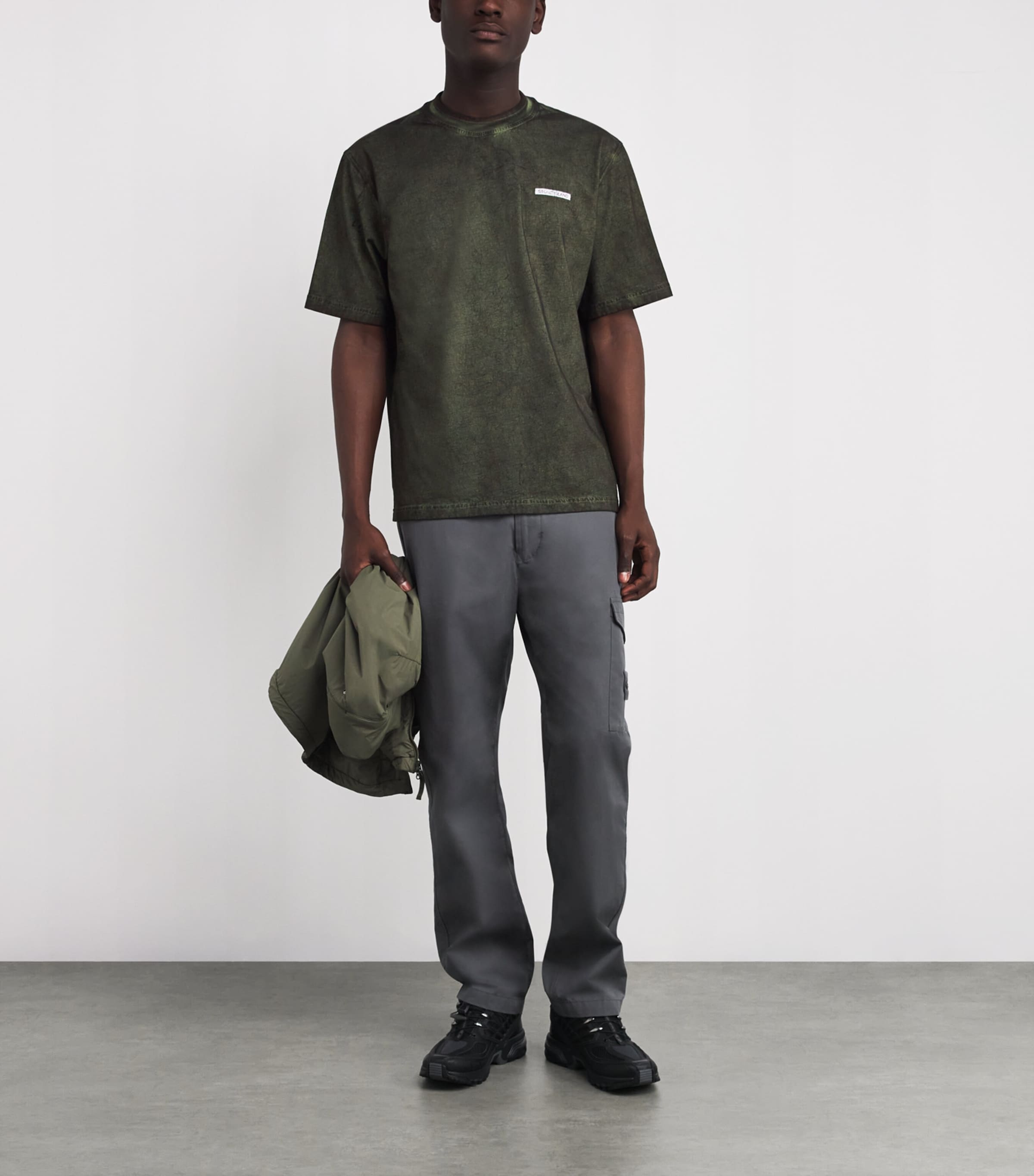 Cotton Faded Logo T-Shirt V0059 Image 2