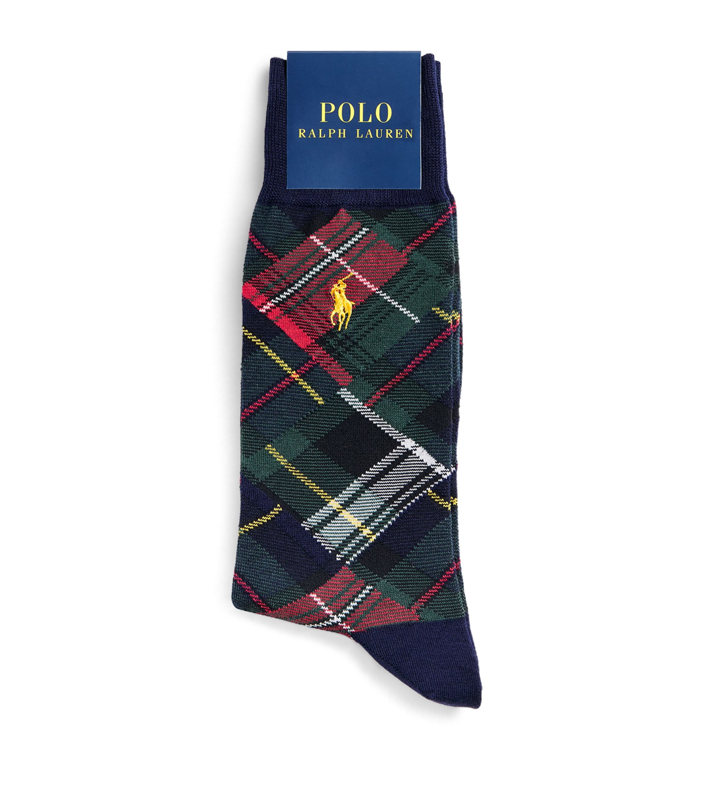 Polo Ralph Lauren Cotton-blend Argyle Socks In Multi