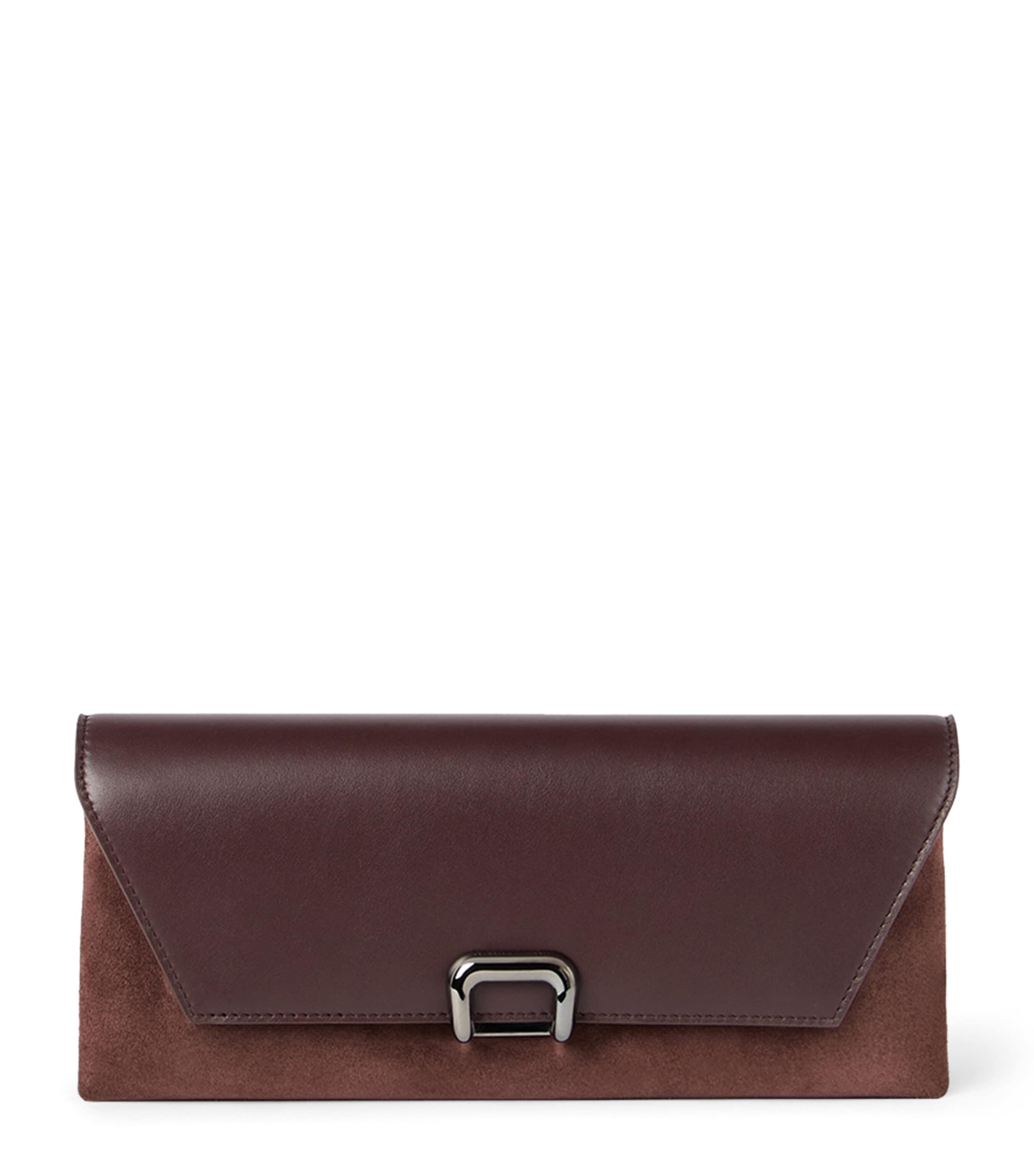Brunello Cucinelli Leather Clutch Bag In Red