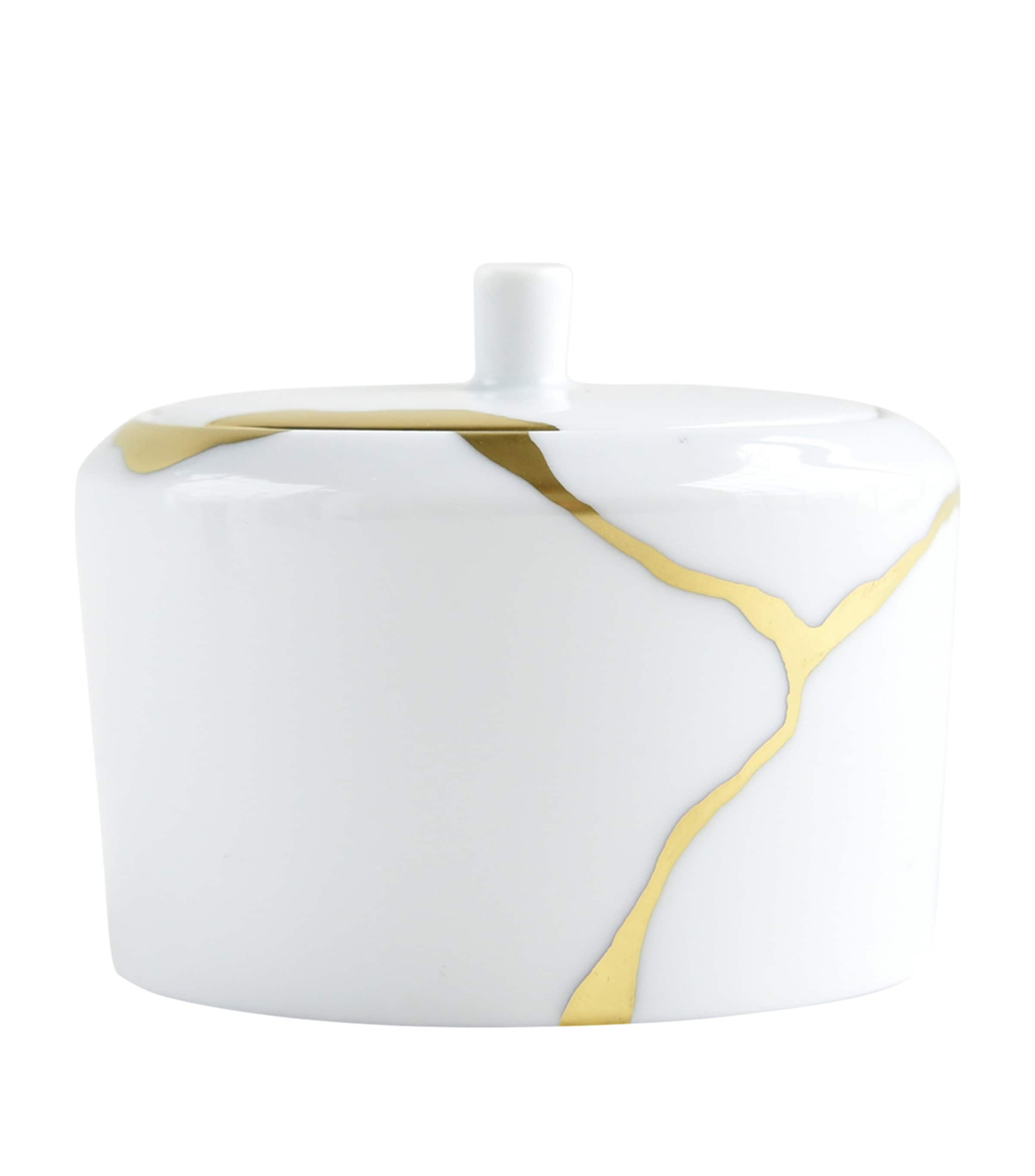 Bernardaud Kintsugi Sugar Bowl In White