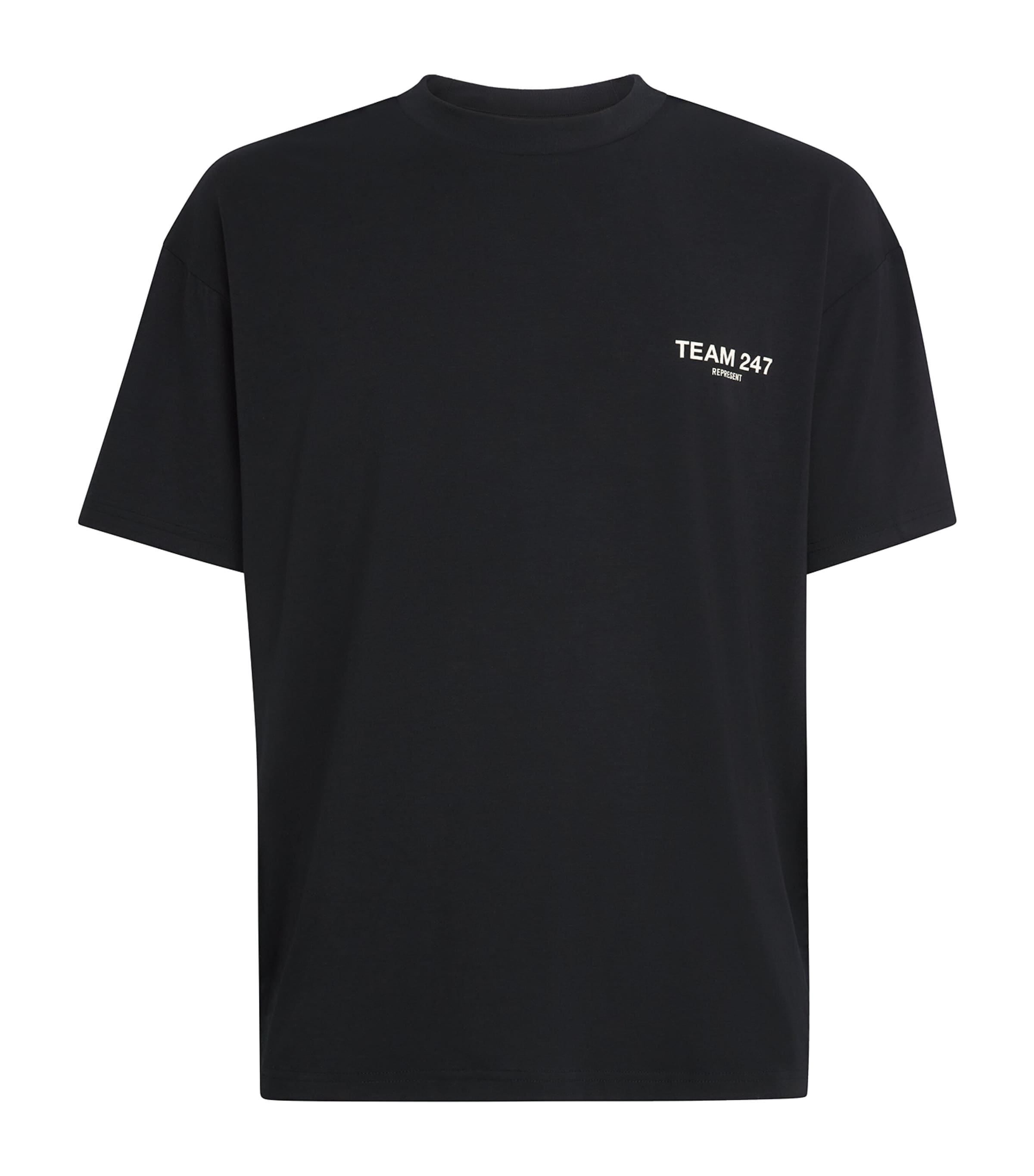 Represent 247 Mens Team 247 T-Shirt Jet Black Image 1