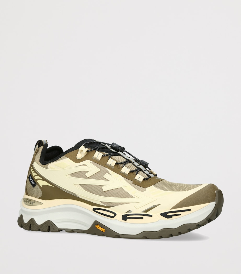 Off-White Mens Be Right Back Trail Sneakers Khaki Image 2