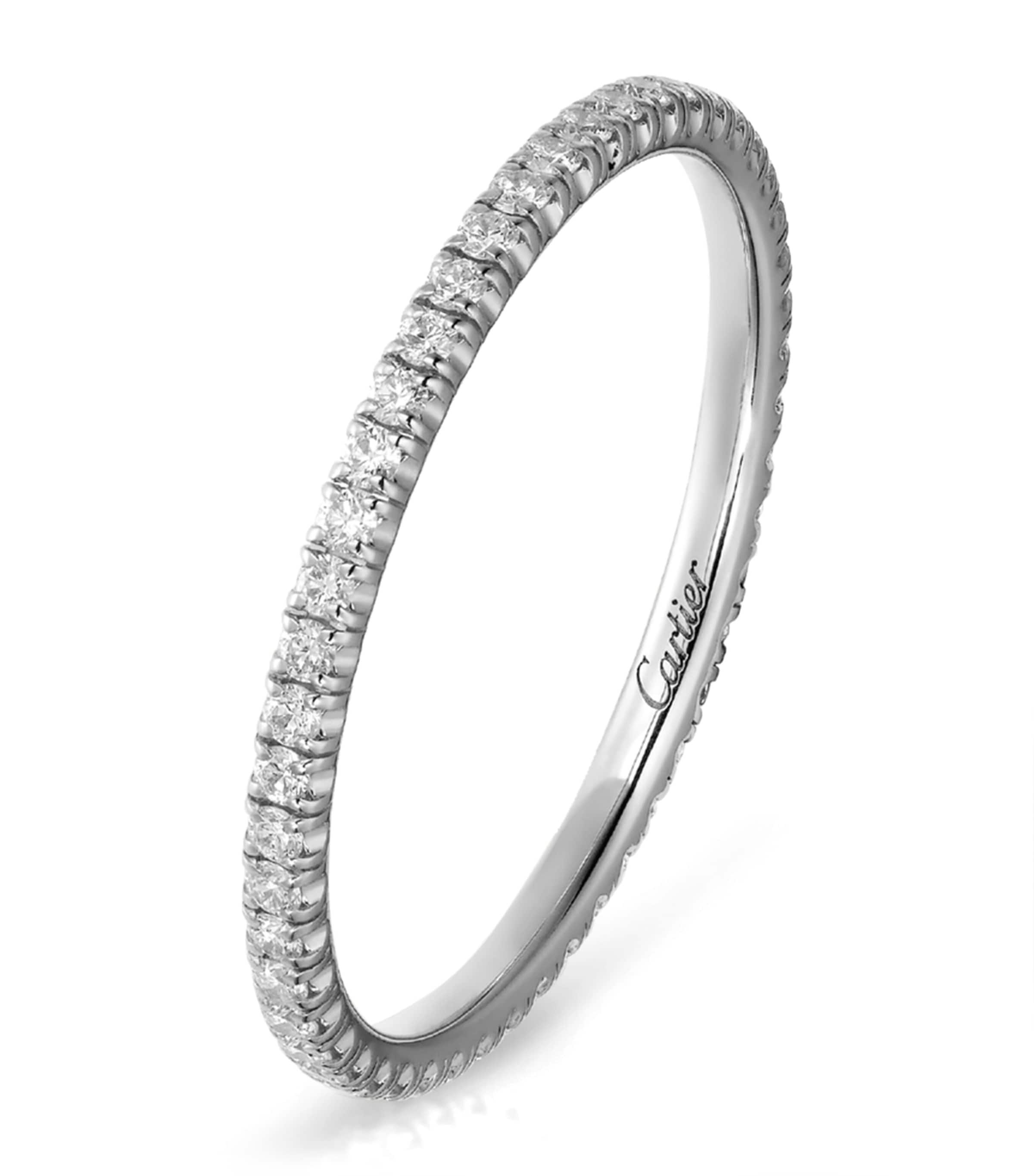 Cartier White Gold and Diamond Étincelle de Cartier Wedding Band White Gold Image 1