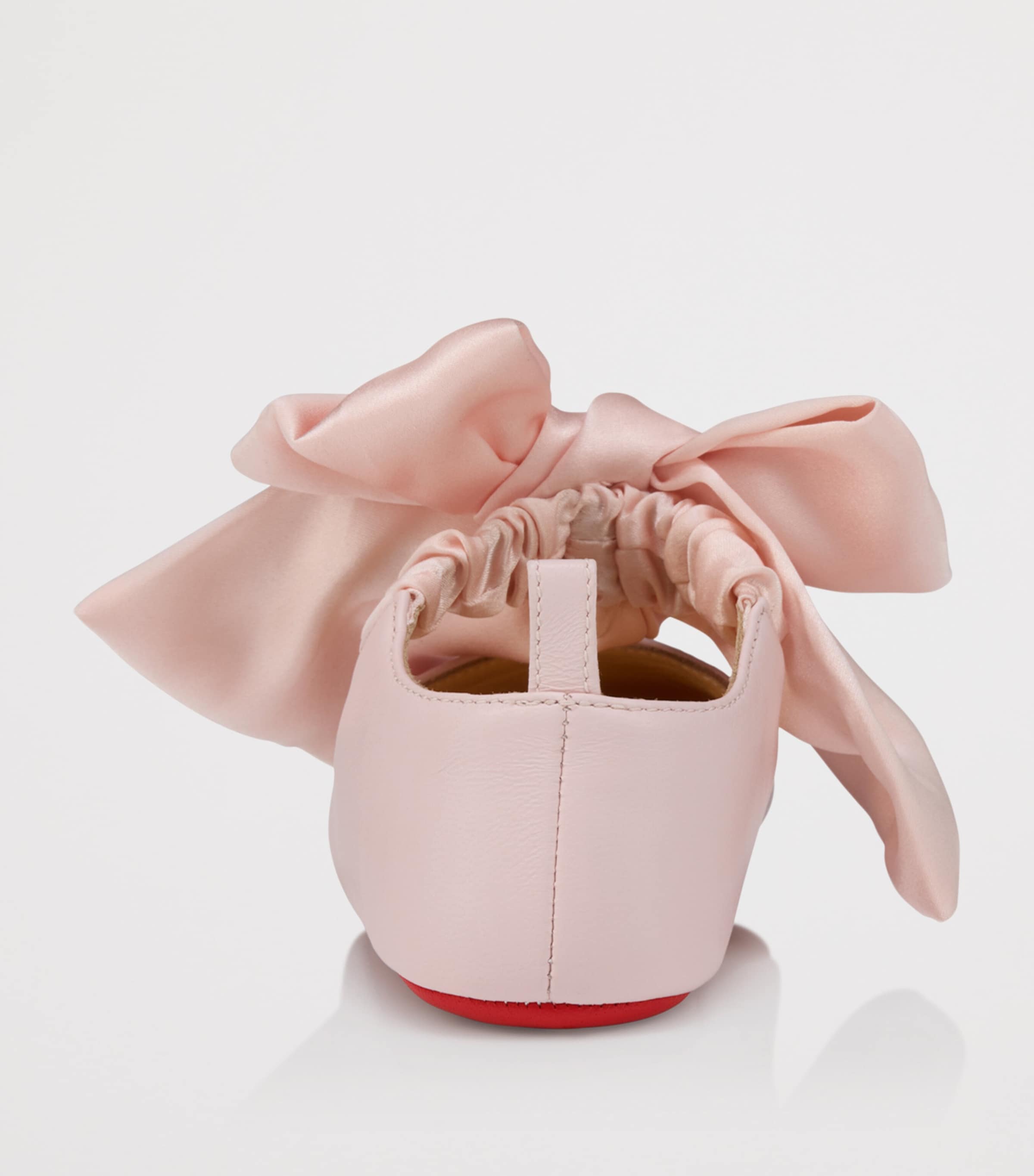 Christian Louboutin Kids 루 베이브 노도 가죽 발레 플랫