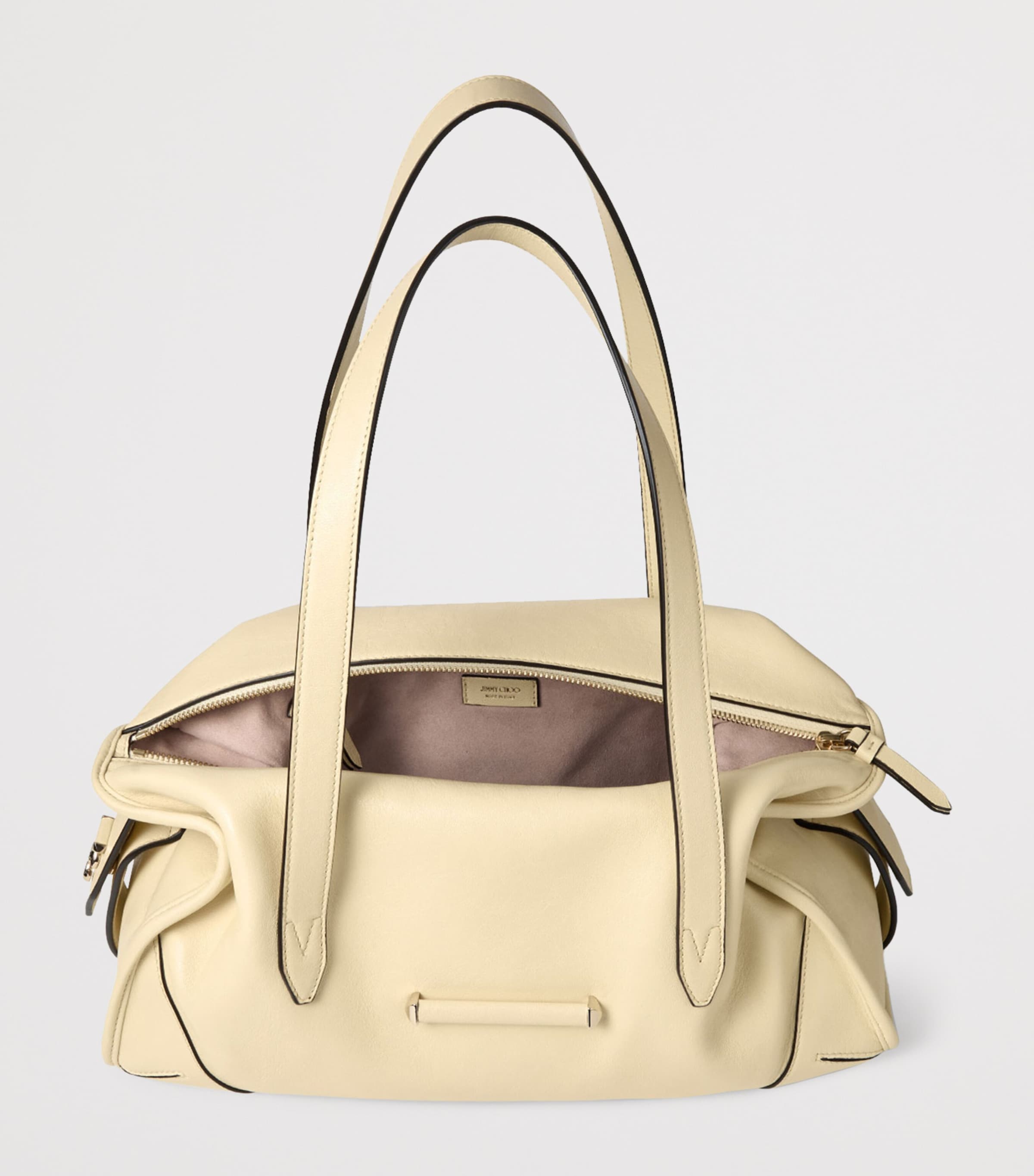 Medium Leather Bar Holdall Bag BUTTERMILK/SHINY GOL Image 4