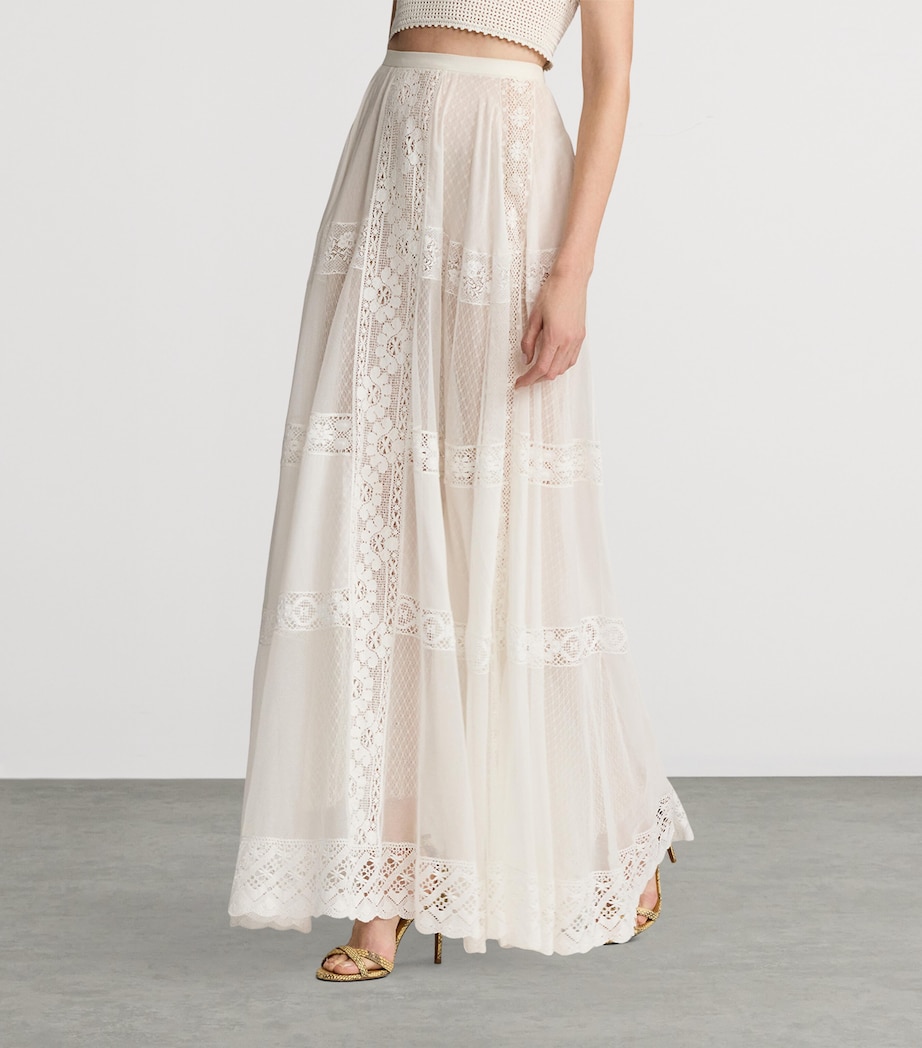 Cotton-Silk Malti Skirt WHITE Image 5