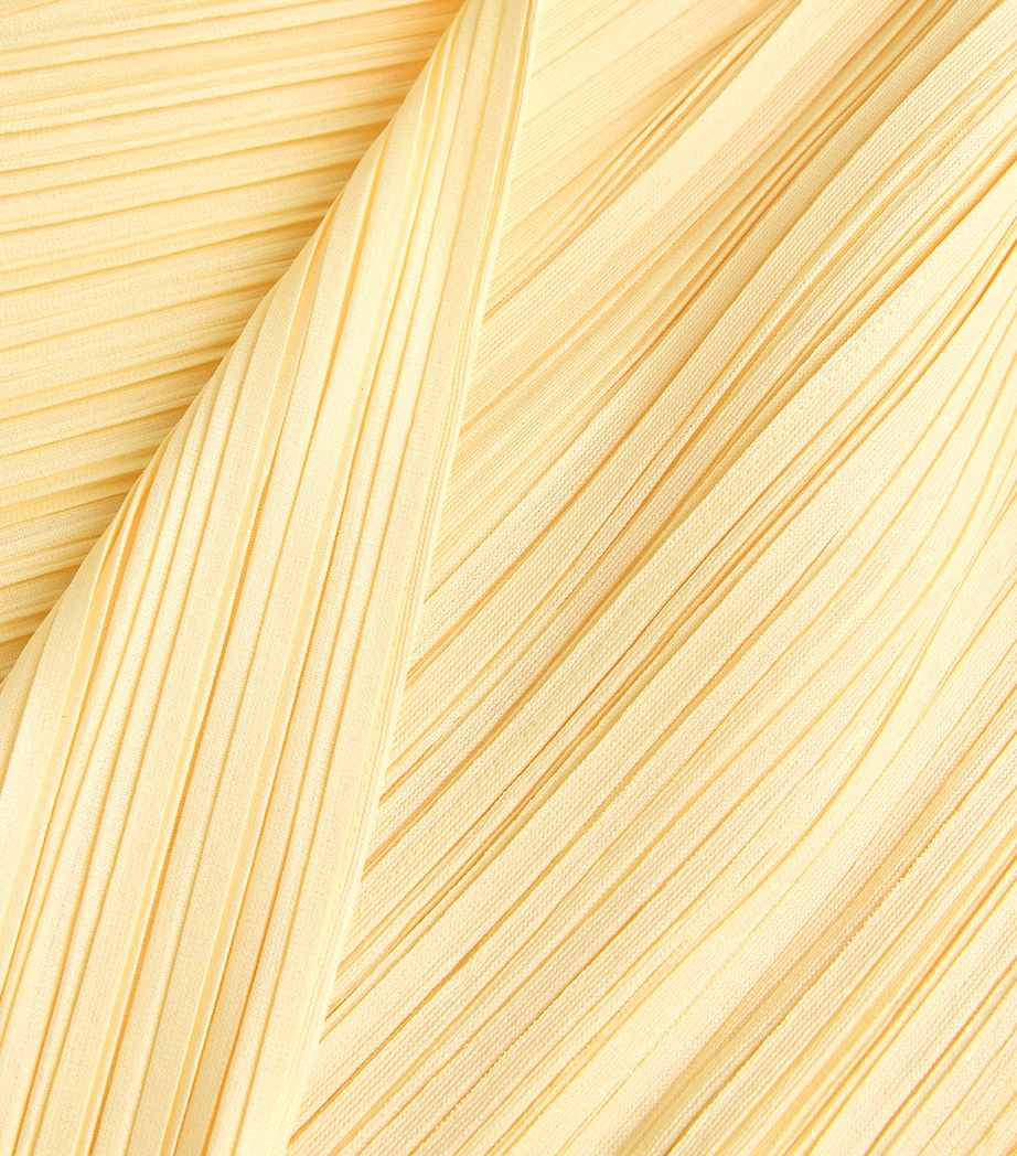 Mellow Pleats Coat CREAM YELLOW Image 5