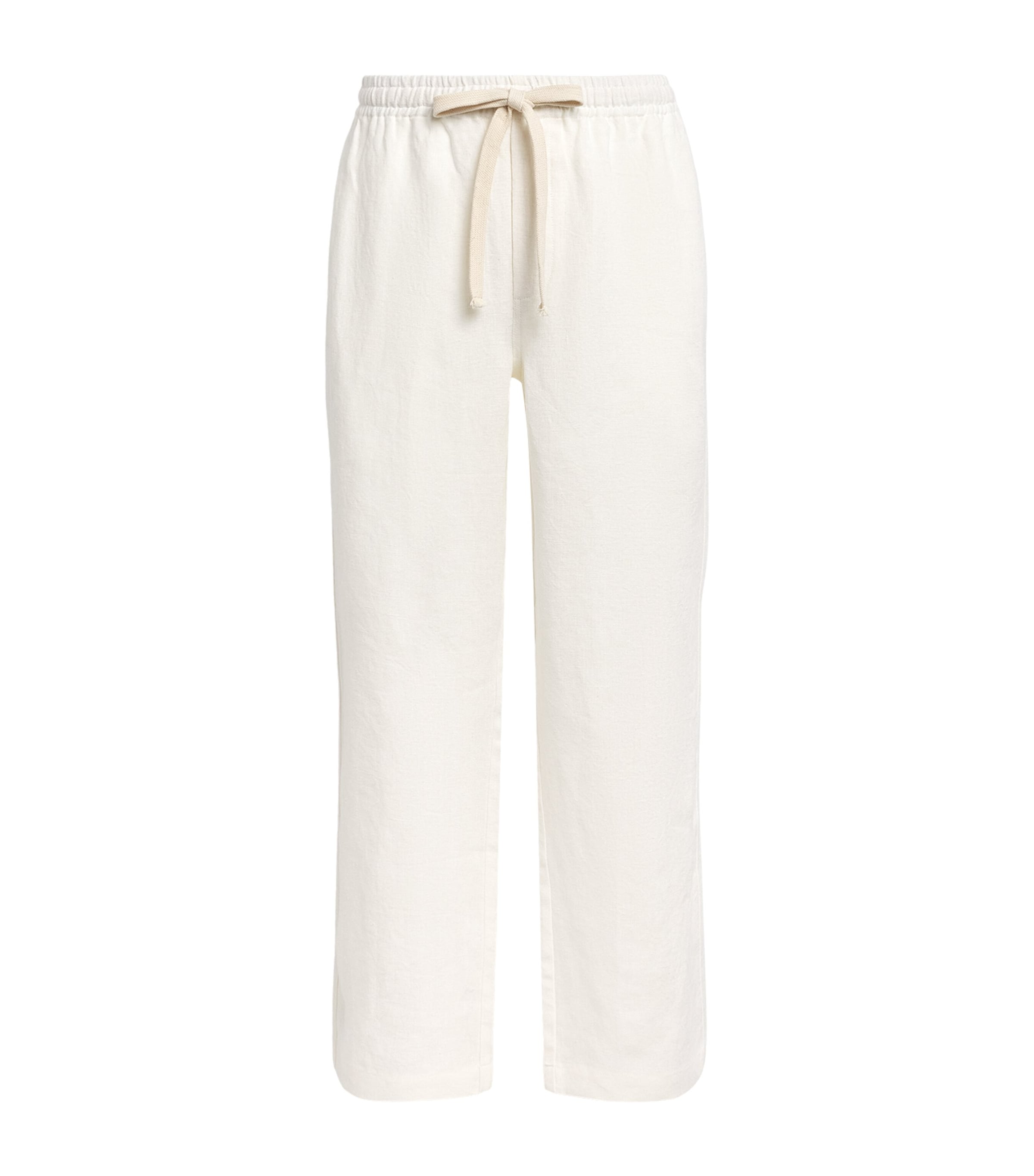COMMAS Linen Wide-Leg Trousers White