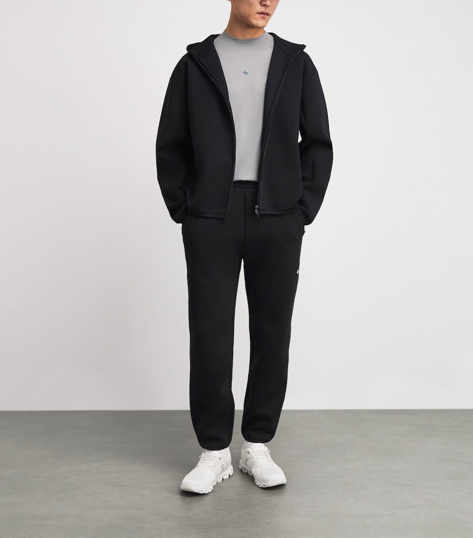 Represent 247 Mens 247 Numbers Zip-Up Hoodie Jet Black Image 2