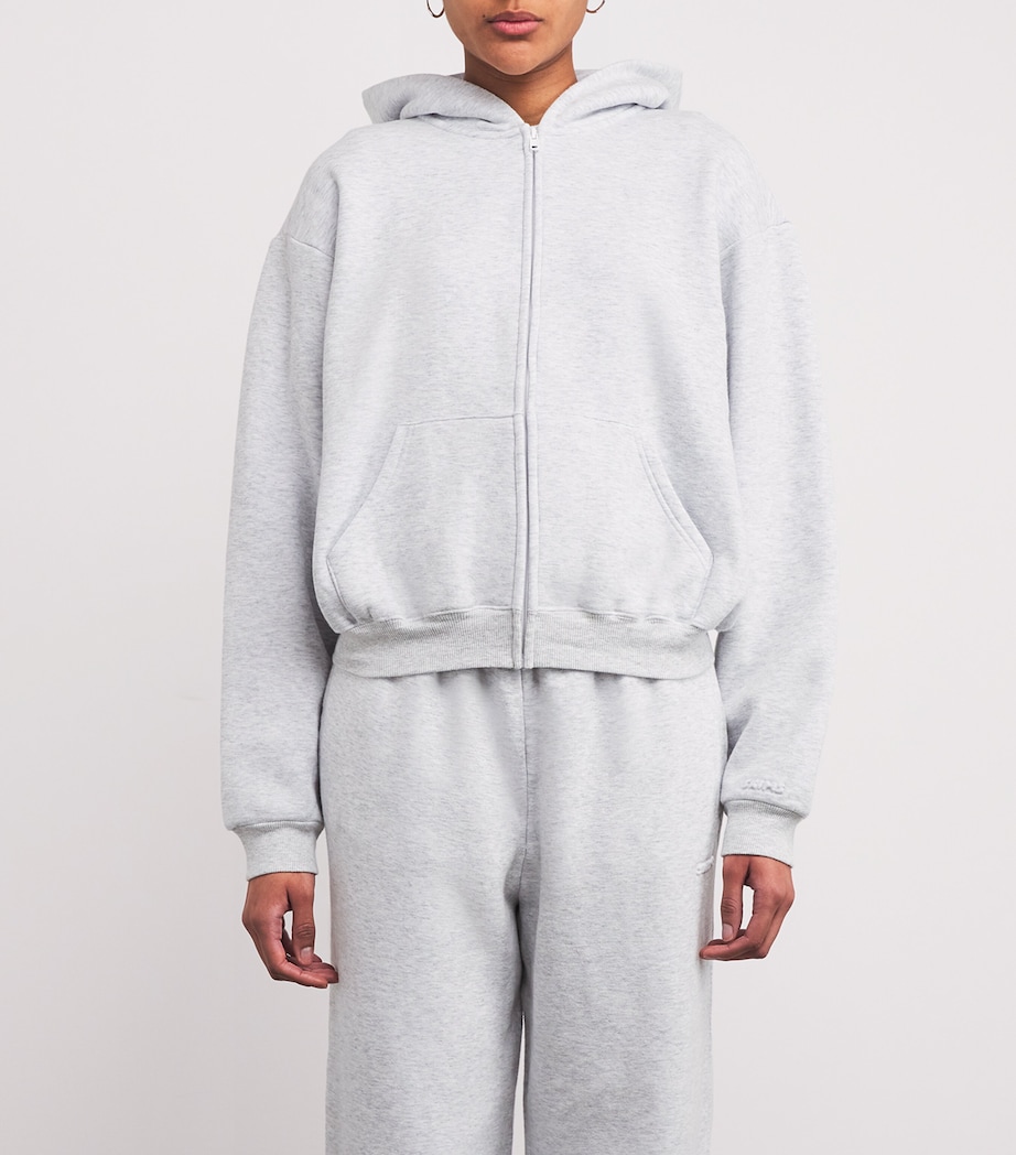 Cotton-Blend Fleece Classic Hoodie LIGHT HEATHER GREY Image 3