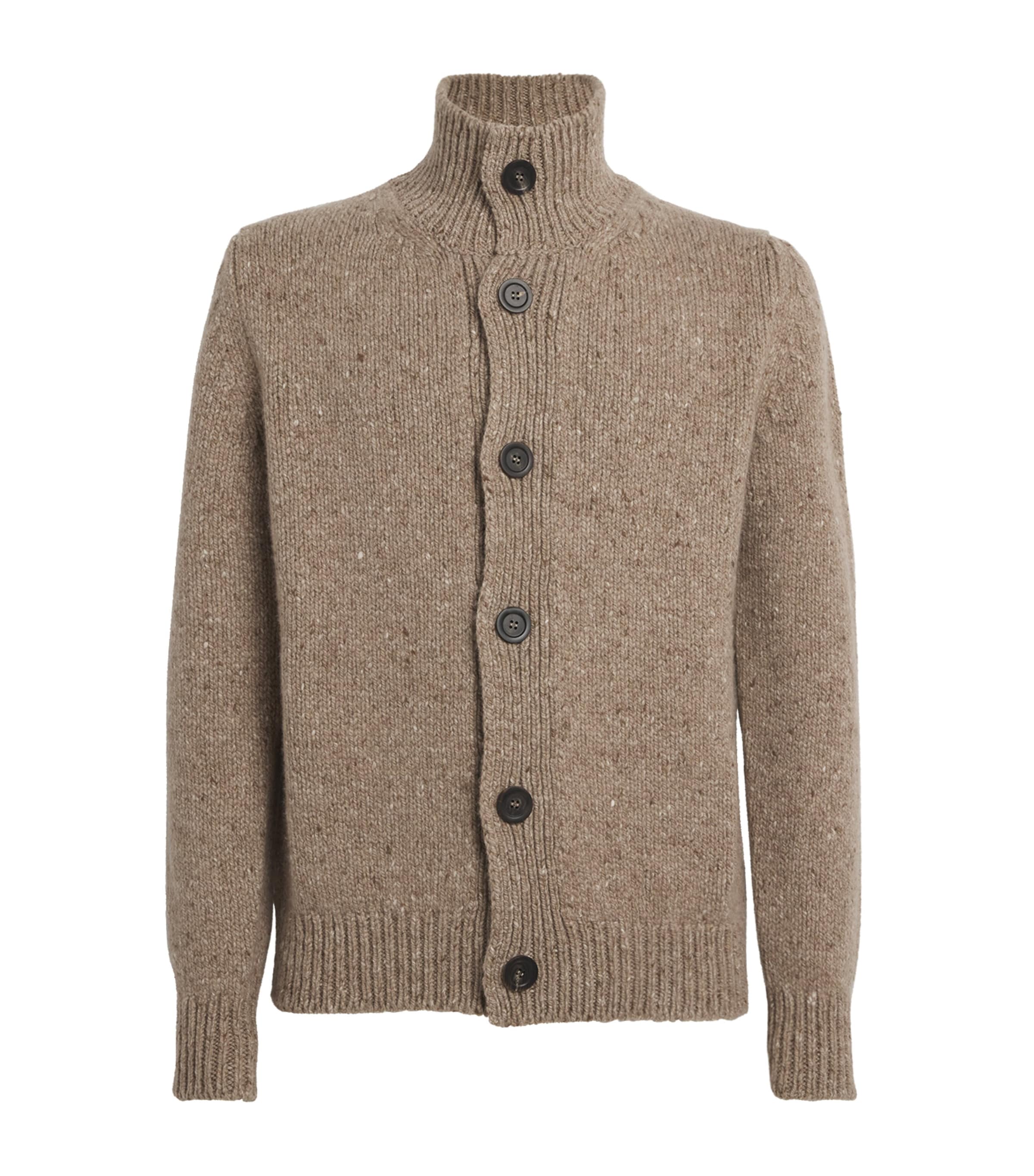 JOHNSTONS OF ELGIN CASHMERE DONEGAL CARDIGAN 