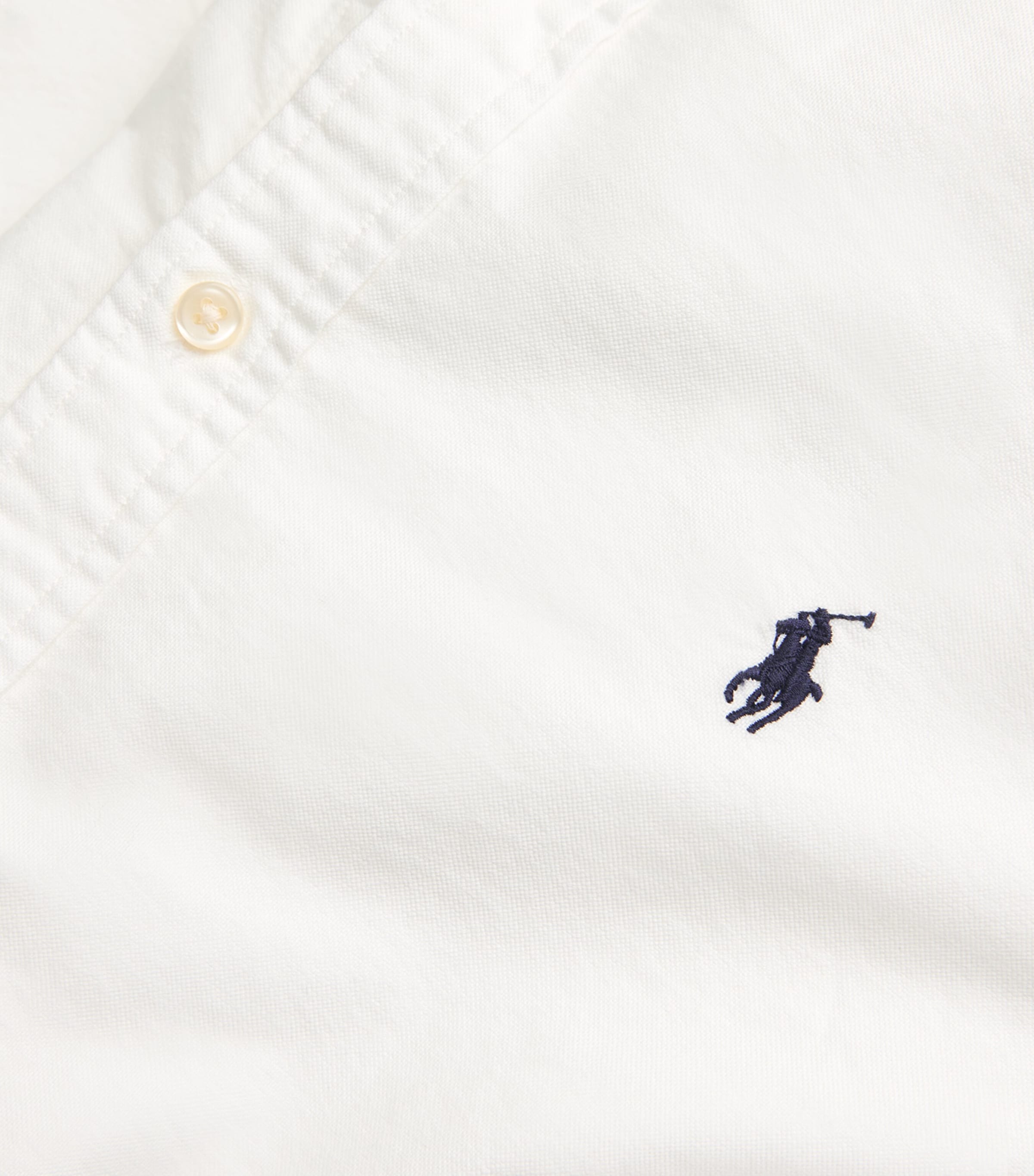 Cotton Polo Pony Shirt WHITE Image 5