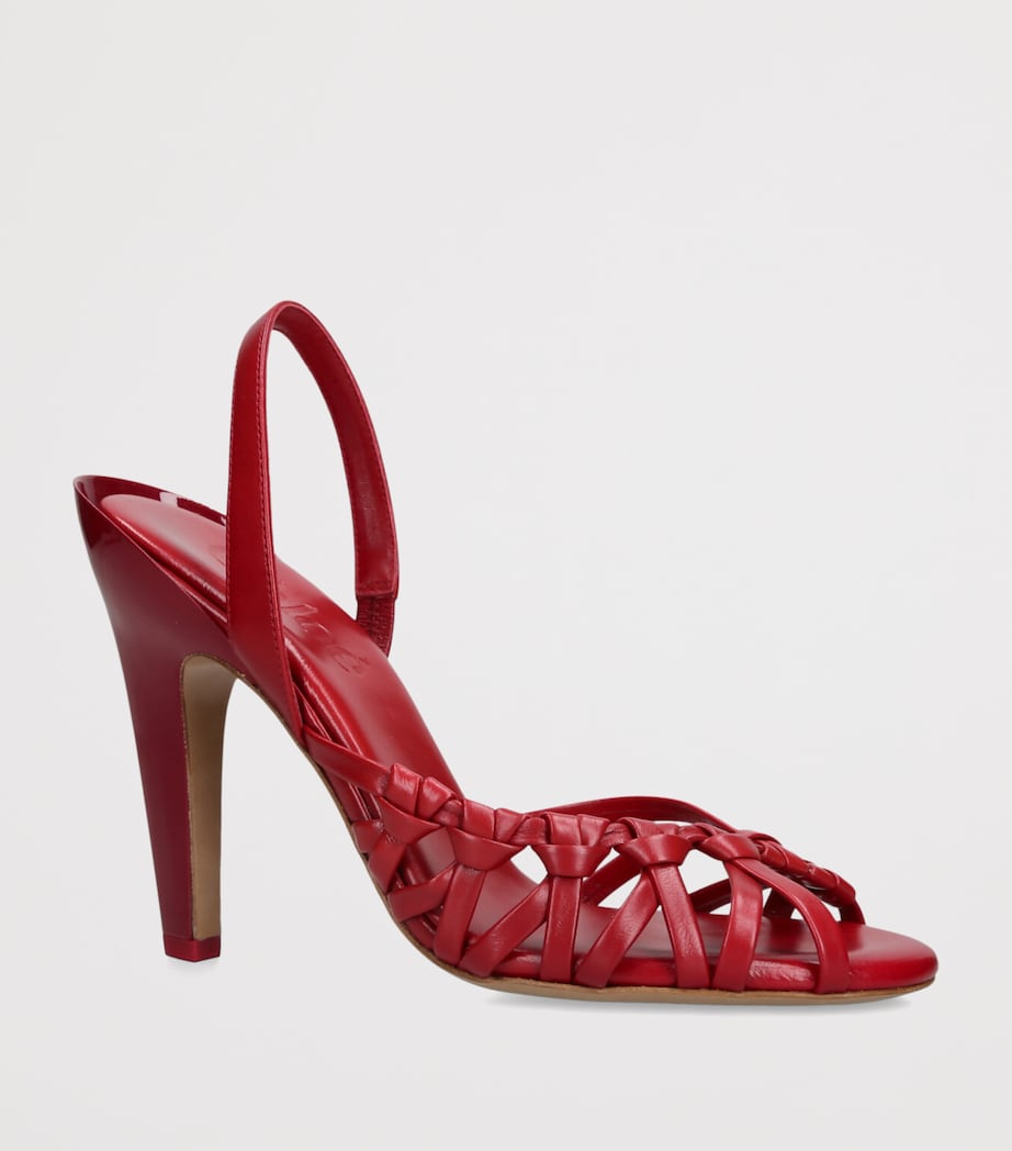 Chloé Leather Estra Slingback Pumps 100 Fuchsia Image 3