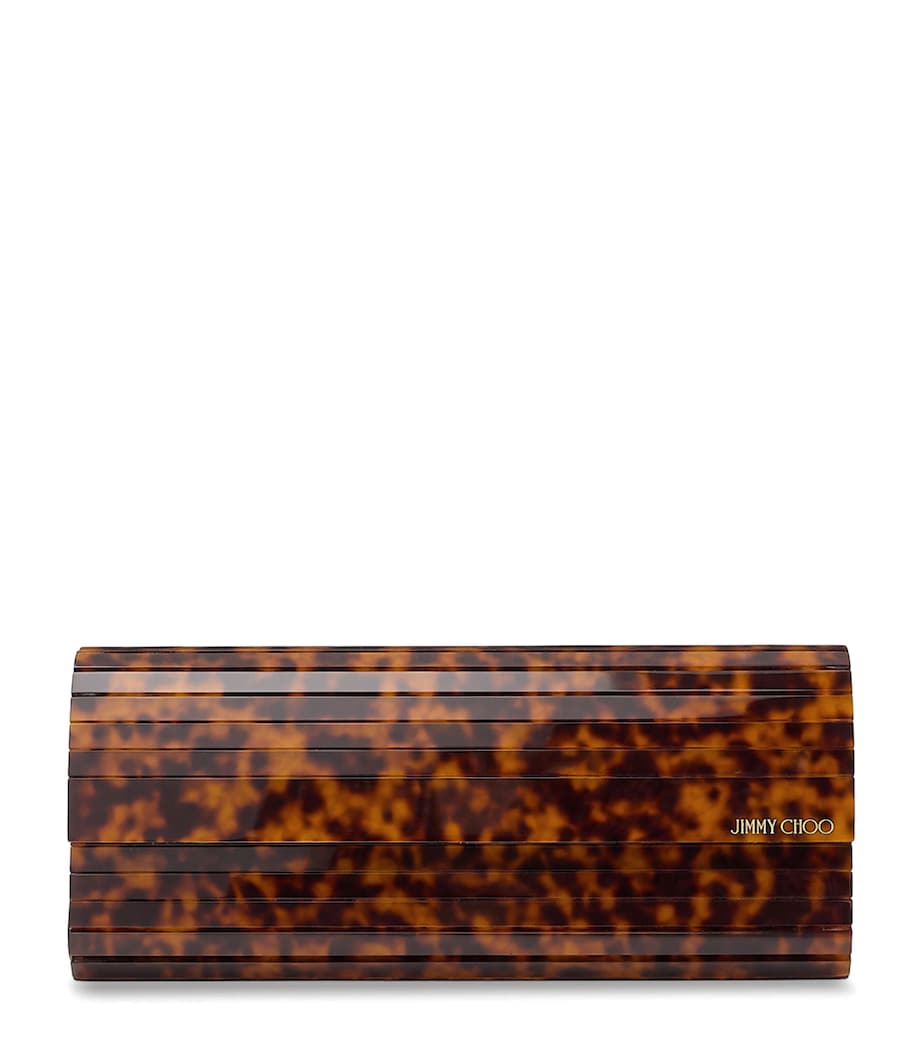 Jimmy Choo Sweetie Panelled Clutch Bag Tortoiseshell Image 1