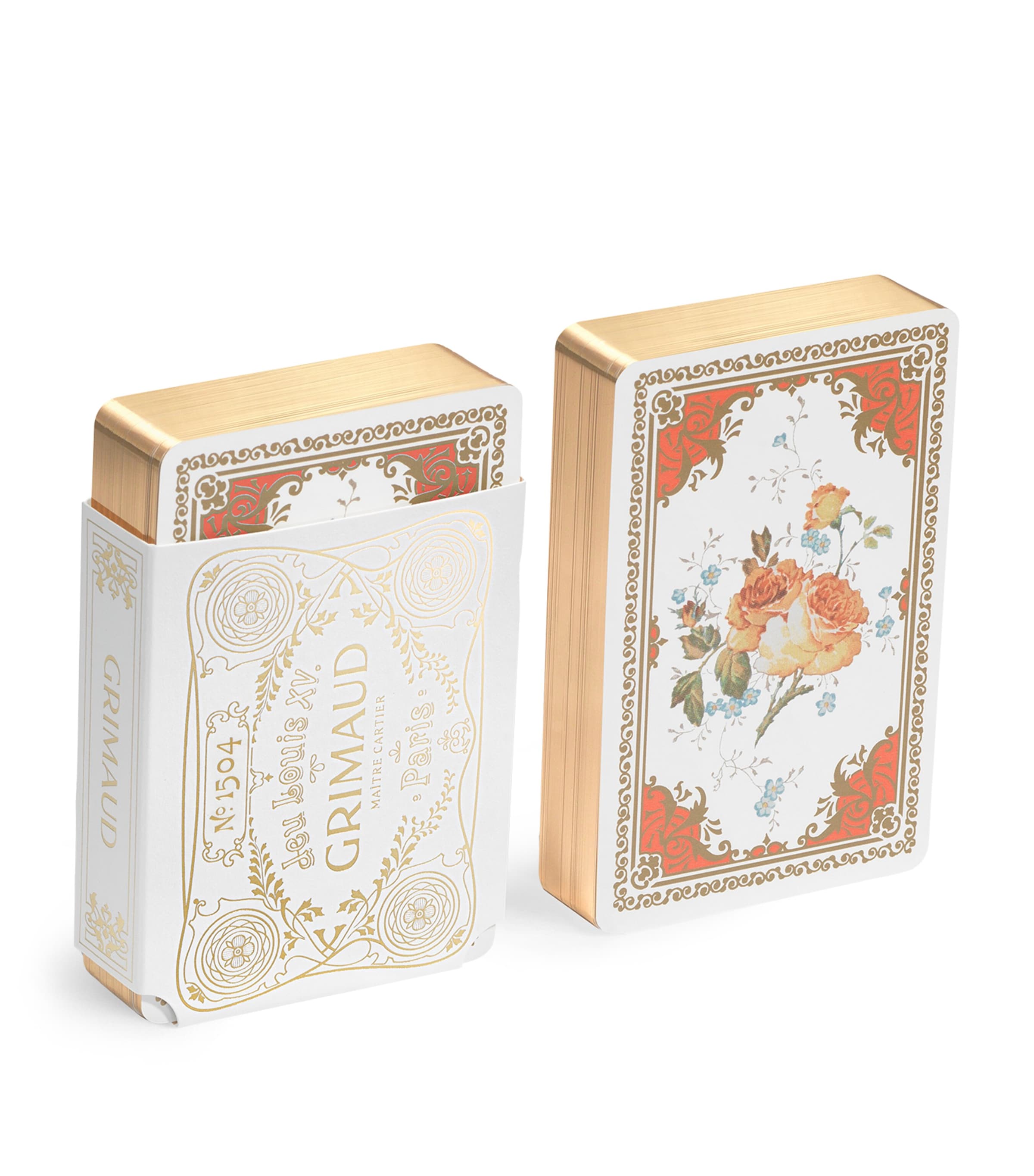 Grimaud X Bnf N°1504 Louis Xv Archival Playing Cards In Red