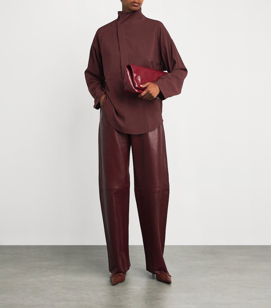 Asymmetric Placket Sanctuary Shirt OXBLOOD HABOTAI Image 2