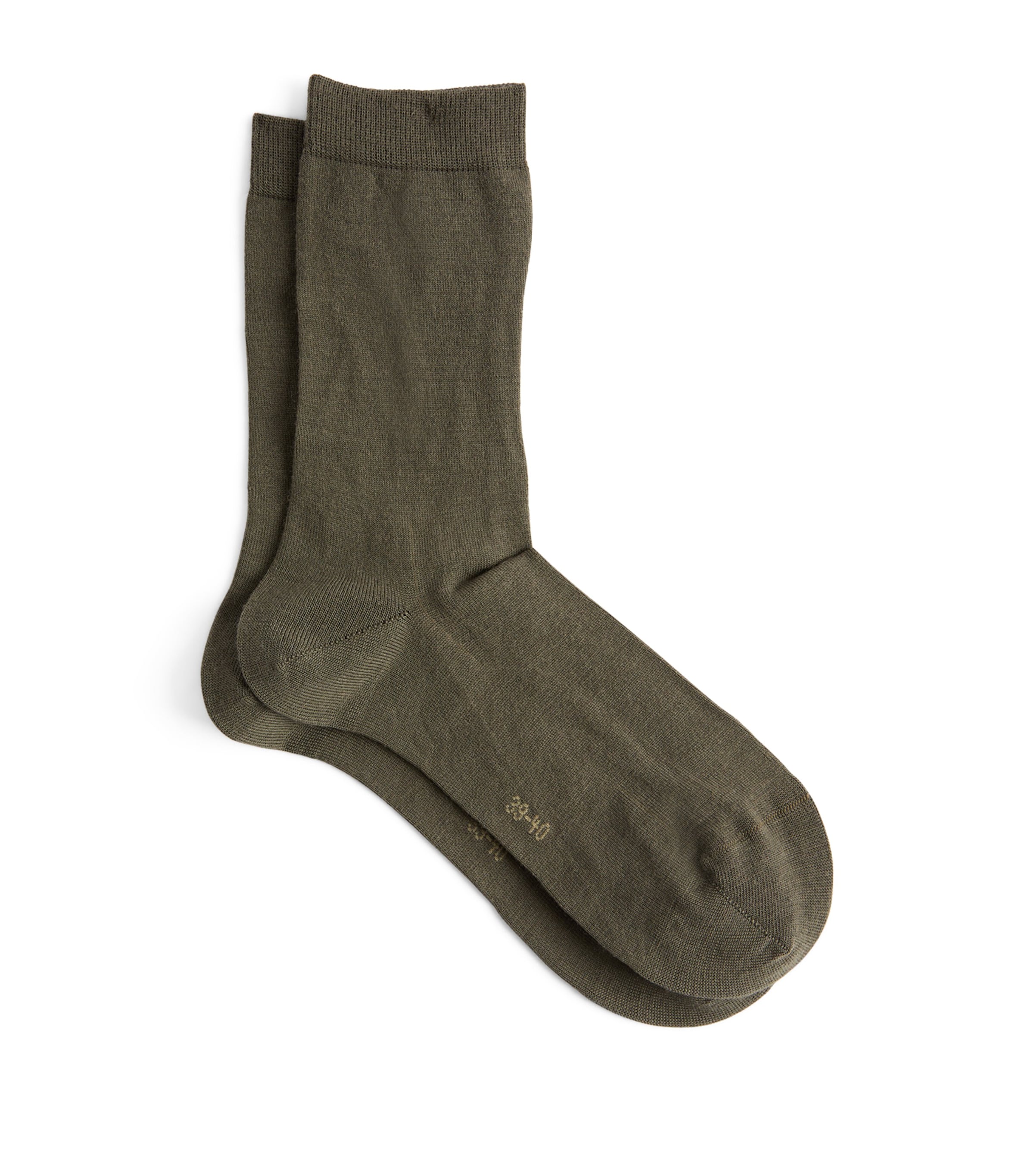 Falke Merino Wool-blend Supermerino Socks In Green