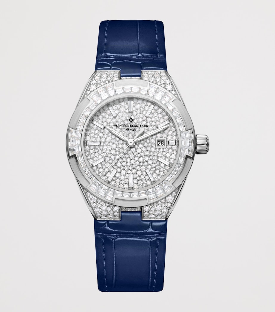Vacheron Constantin White Gold and Diamond Overseas High Jewellery Watch 35mm White Gold Image 3