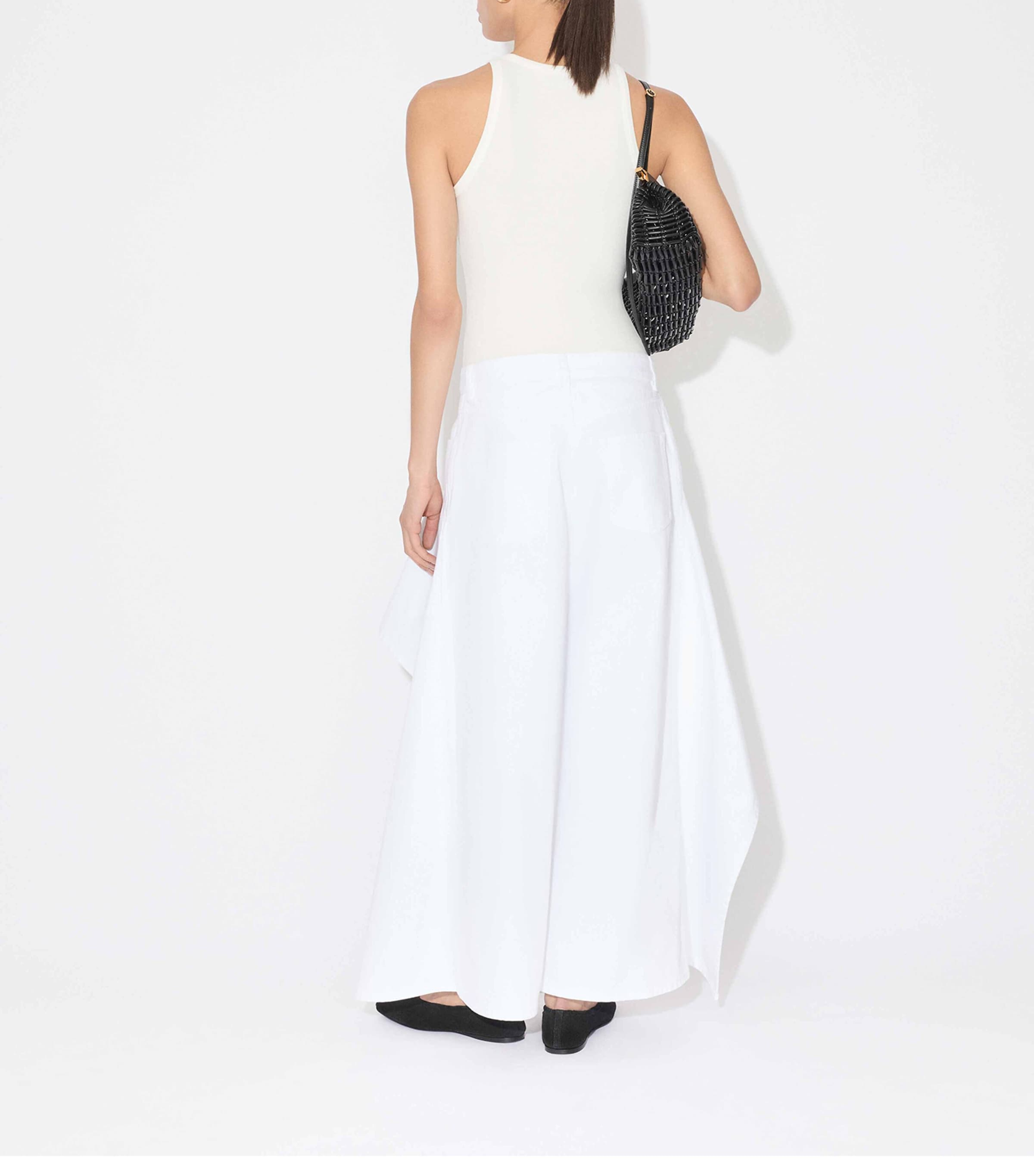 Ruffled Split Jeans BLANC Image 3