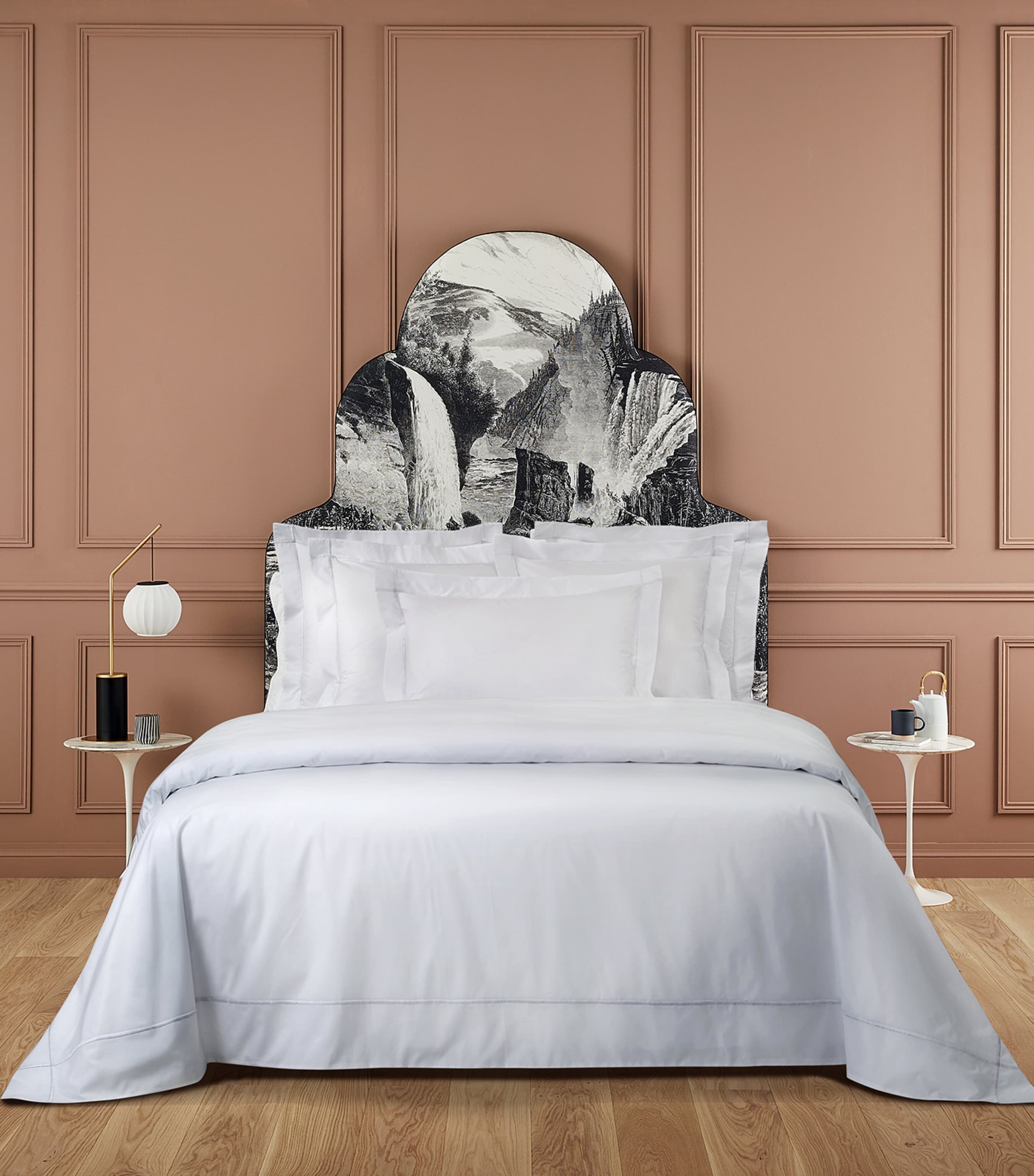YVES DELORME ATHENA BLANC SUPER KING FLAT SHEET