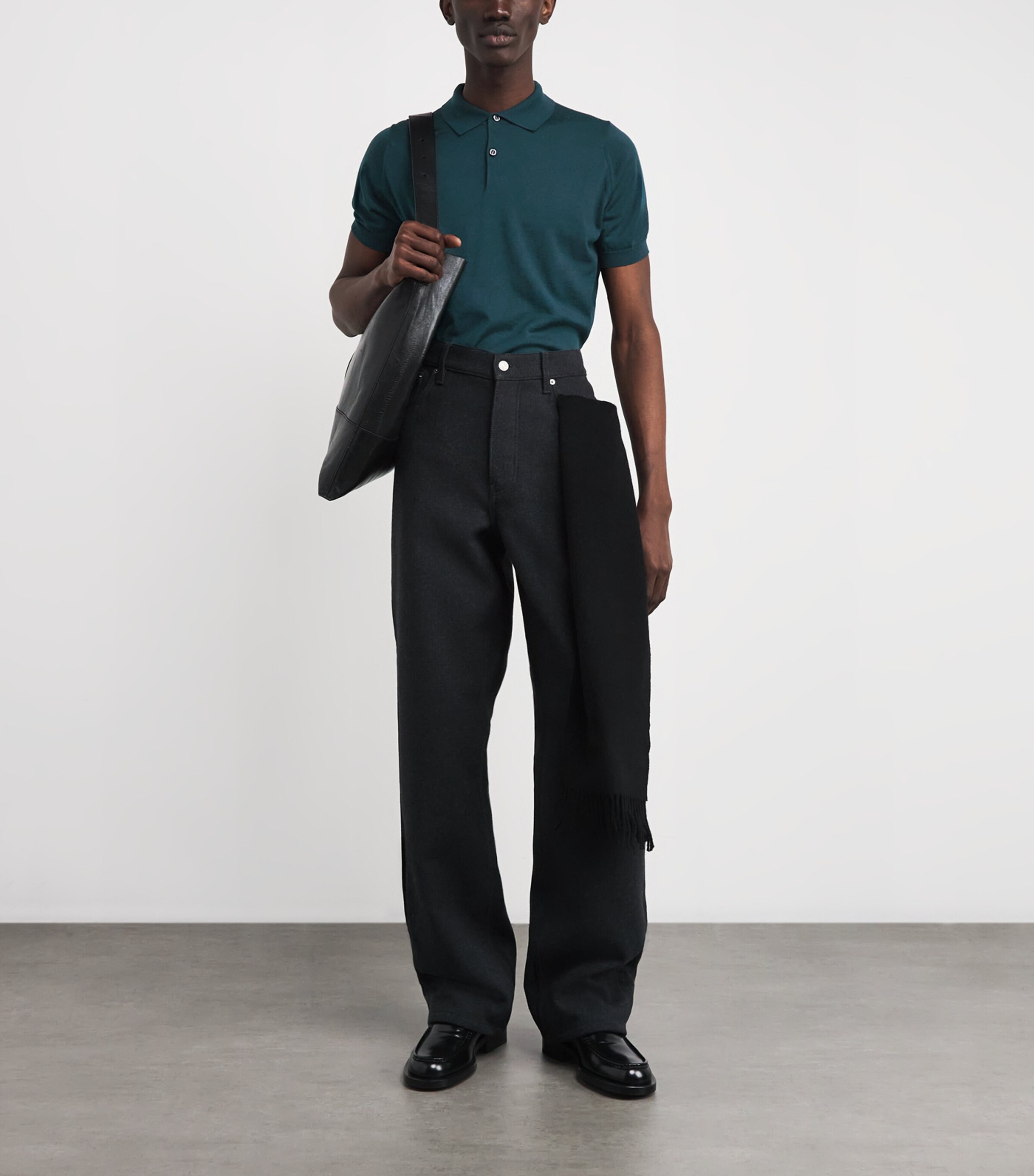 Merino Wool Payton Polo Shirt RICHARDSON GREEN Image 2